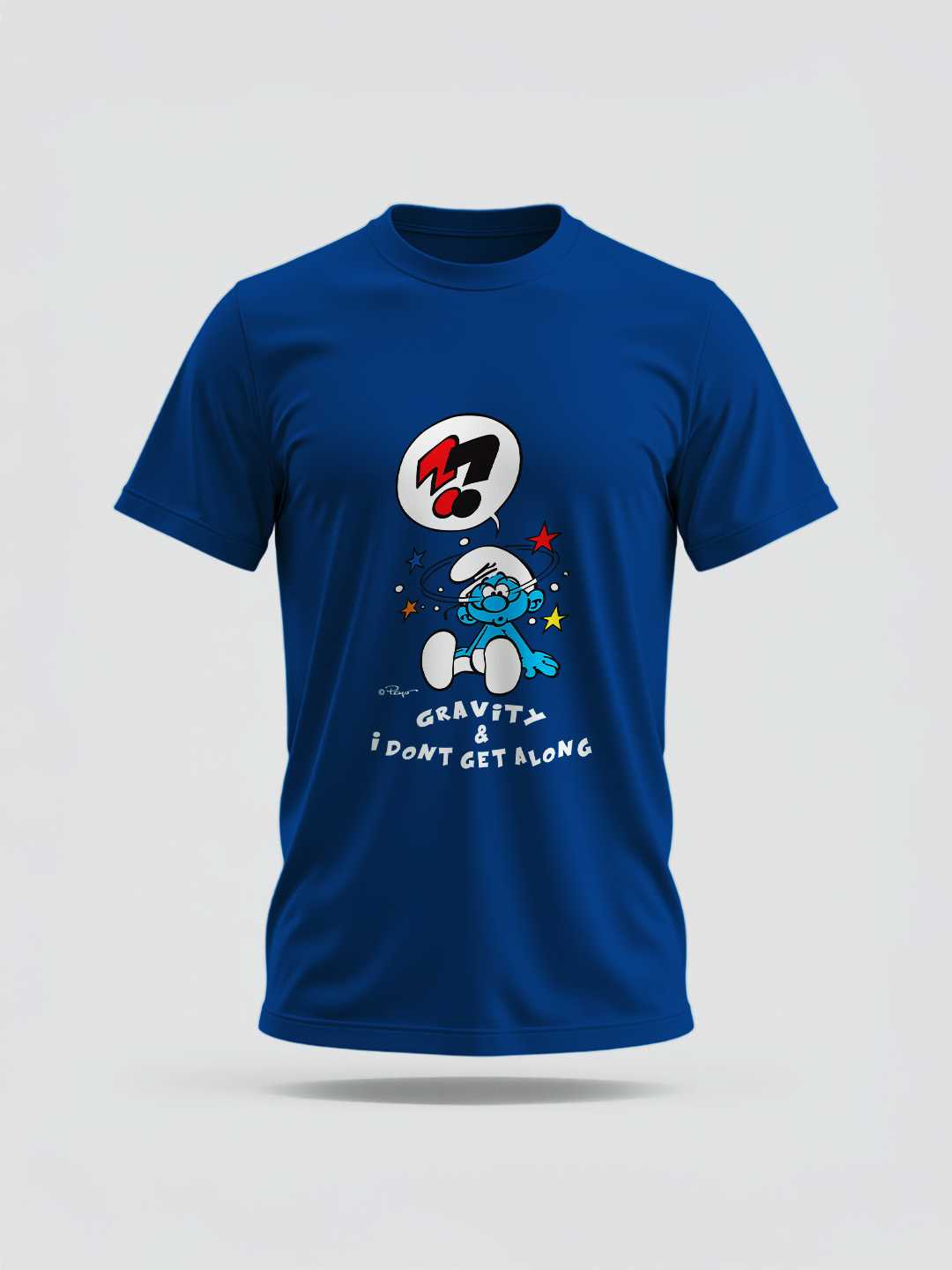 Confused Smurf Regular Graphic Tee