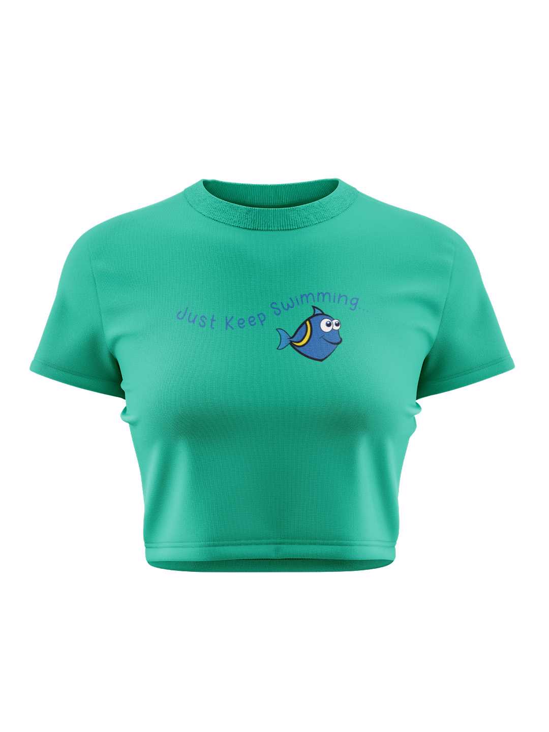 Just Keep Swimming Graphic Baby Tee