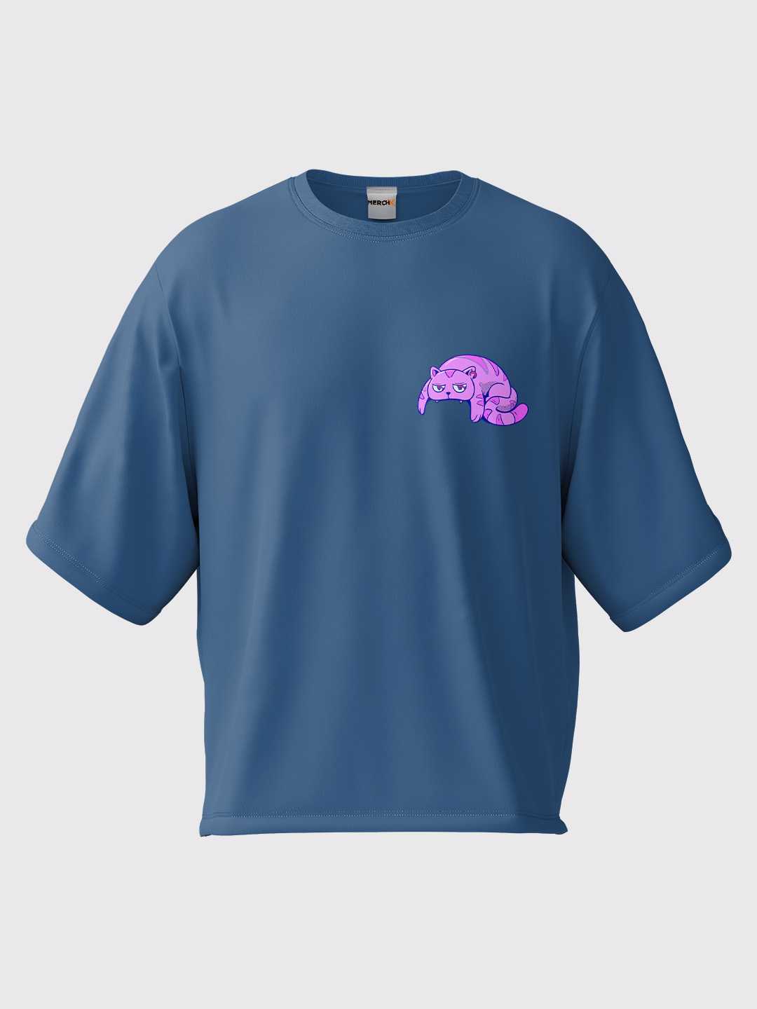Cat Skull Oversized Tee