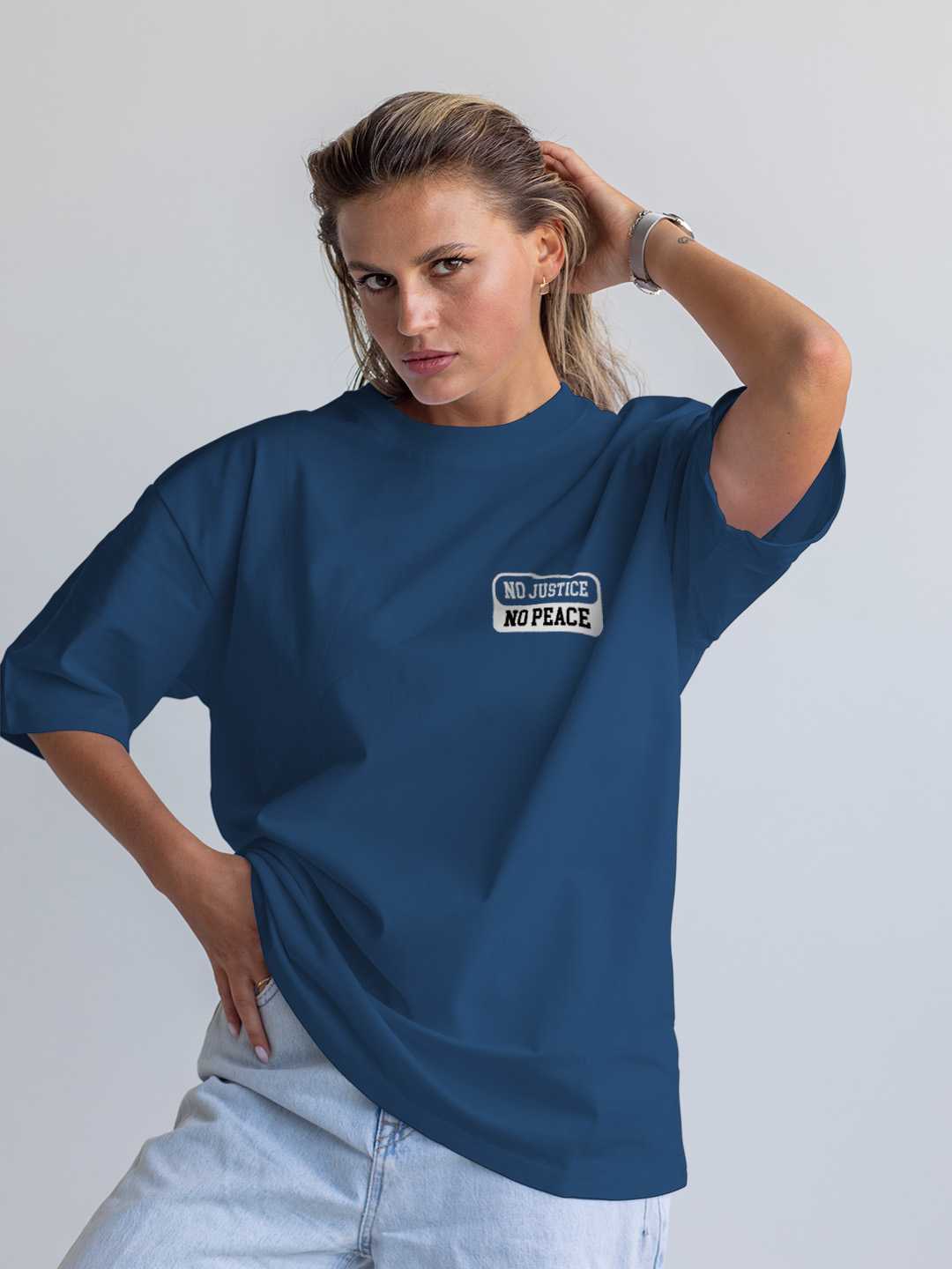 No Justice No Peace Oversized Tee