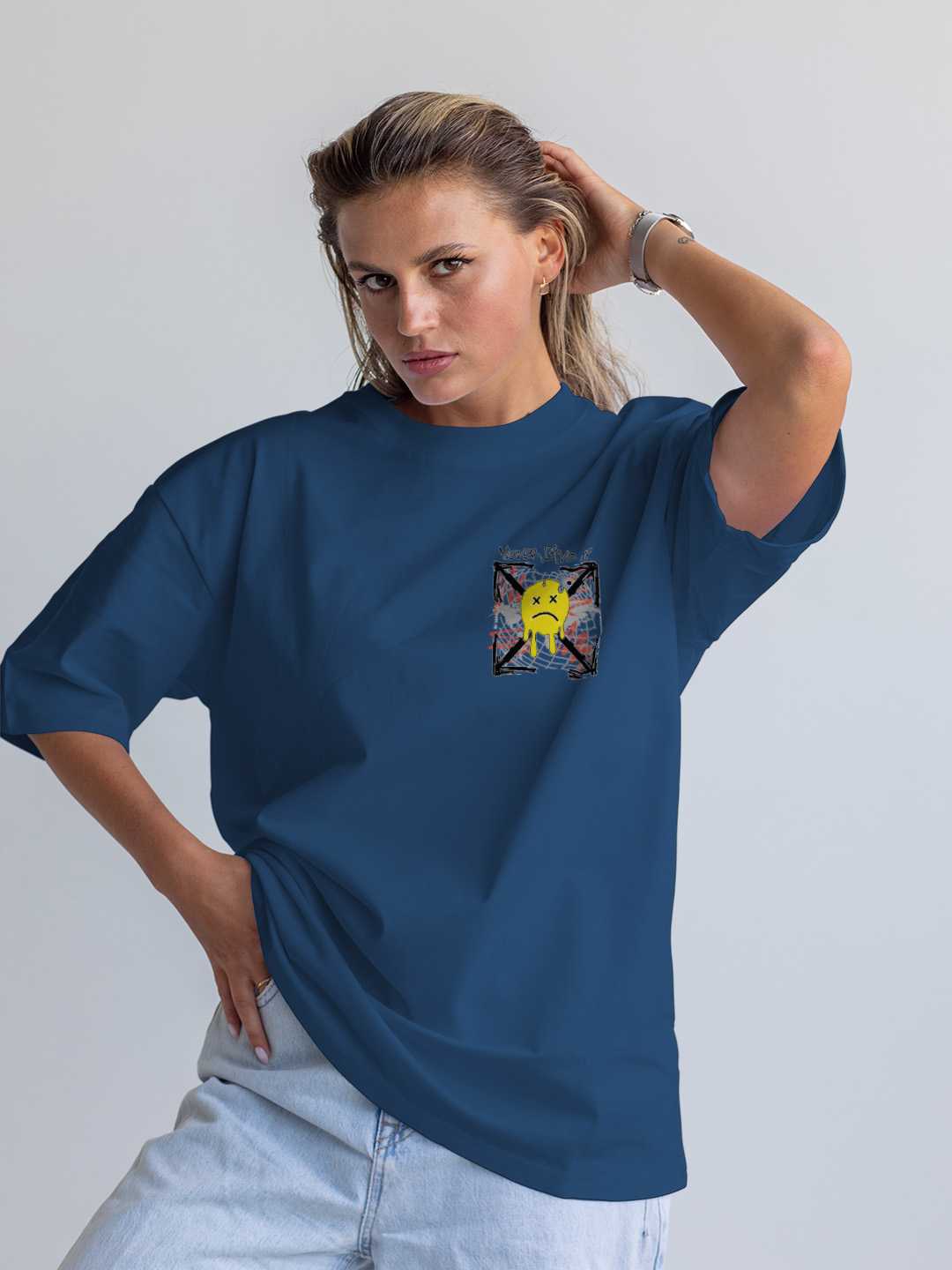 Never Give up Oversized Tee