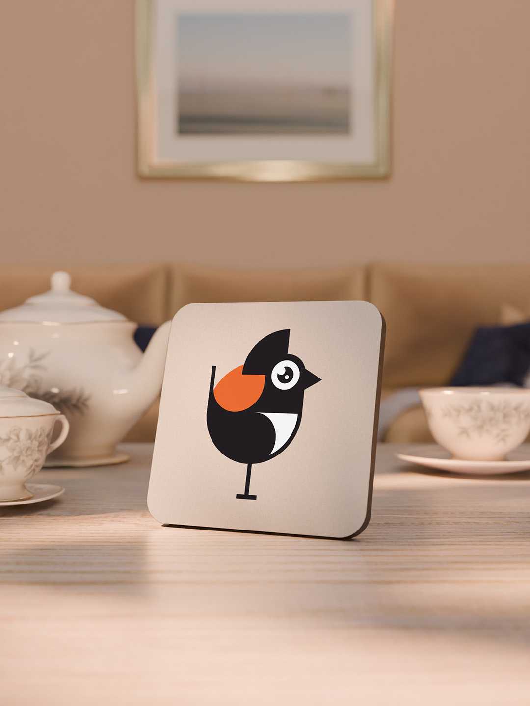 Birdy Nest Graphic Coasters - Pack of 6