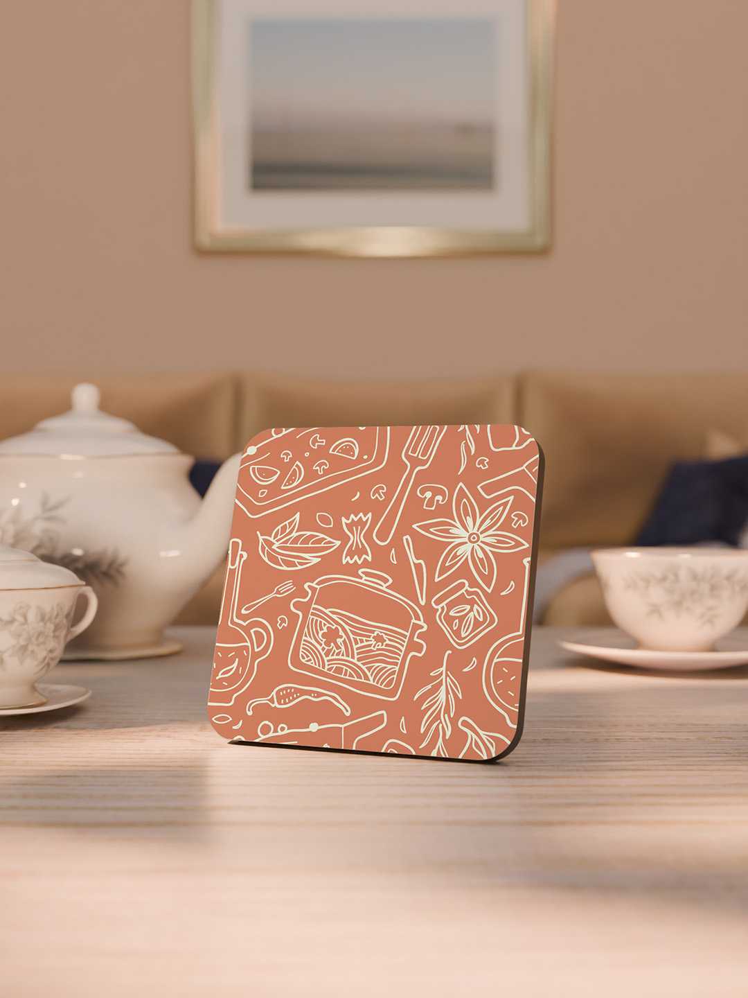 Whimsy Kitchen Graphic Coasters - Pack of 6