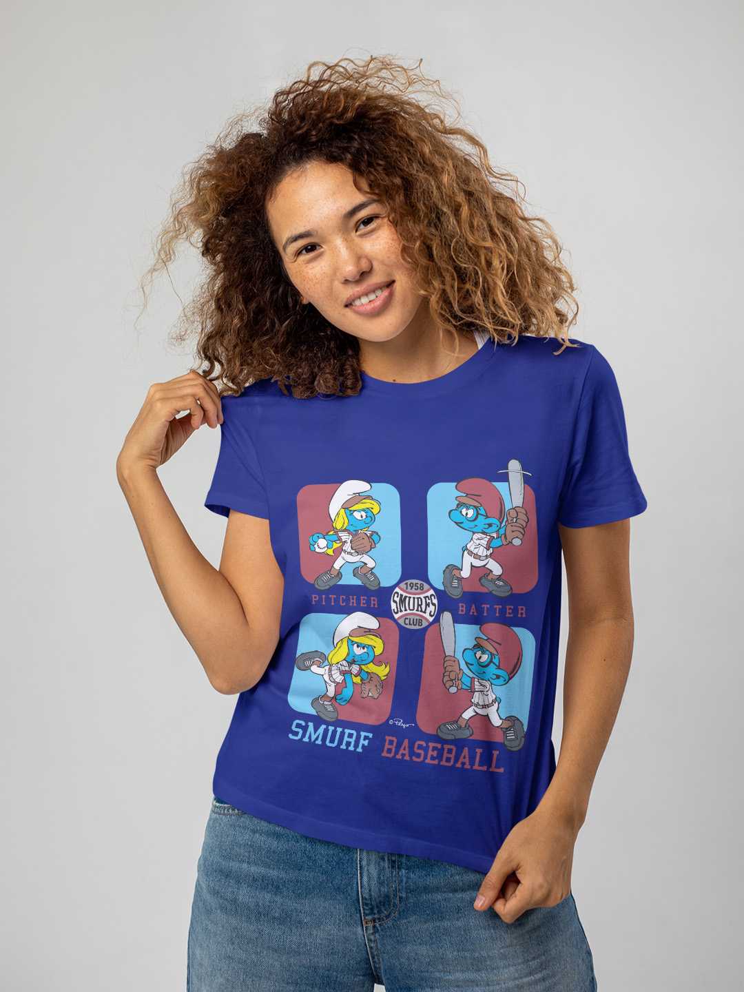 Smurfs Baseball Regular Graphic Tee