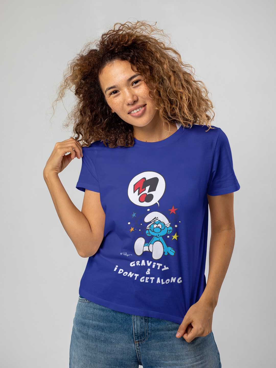 Confused Smurf Regular Graphic Tee