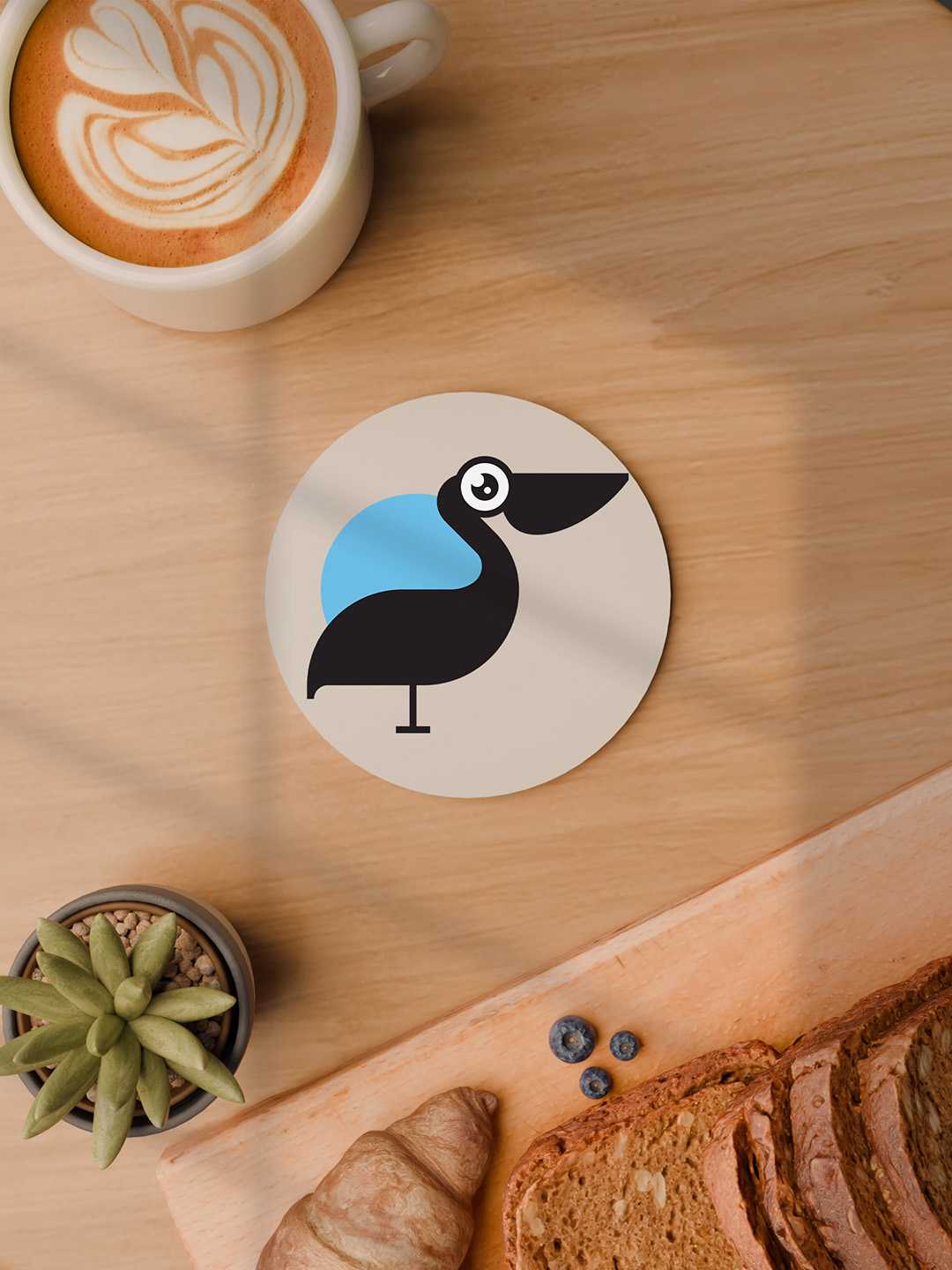 Birdy Nest Graphic Coasters - Pack of 6