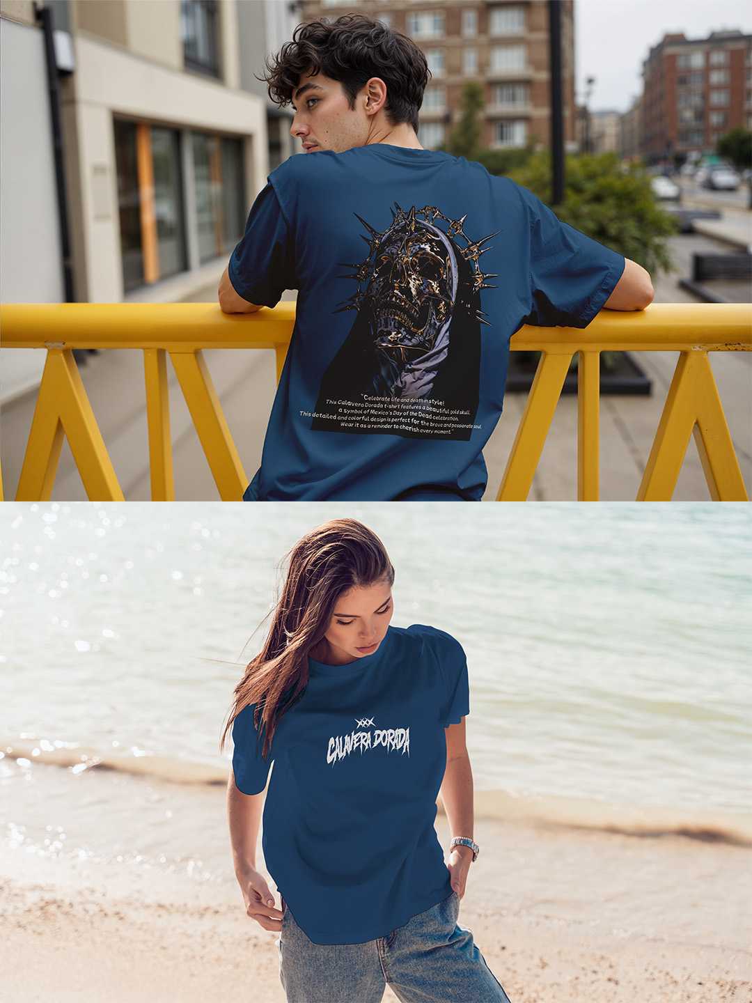 Calavera Dorada Oversized Tee