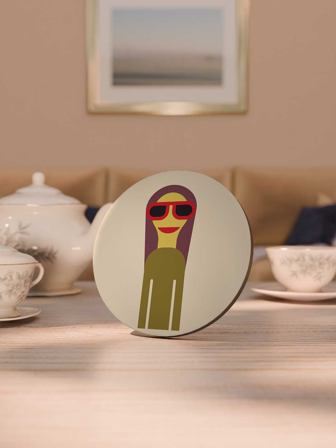 The Cool Crew Graphic Coasters - Pack of 6