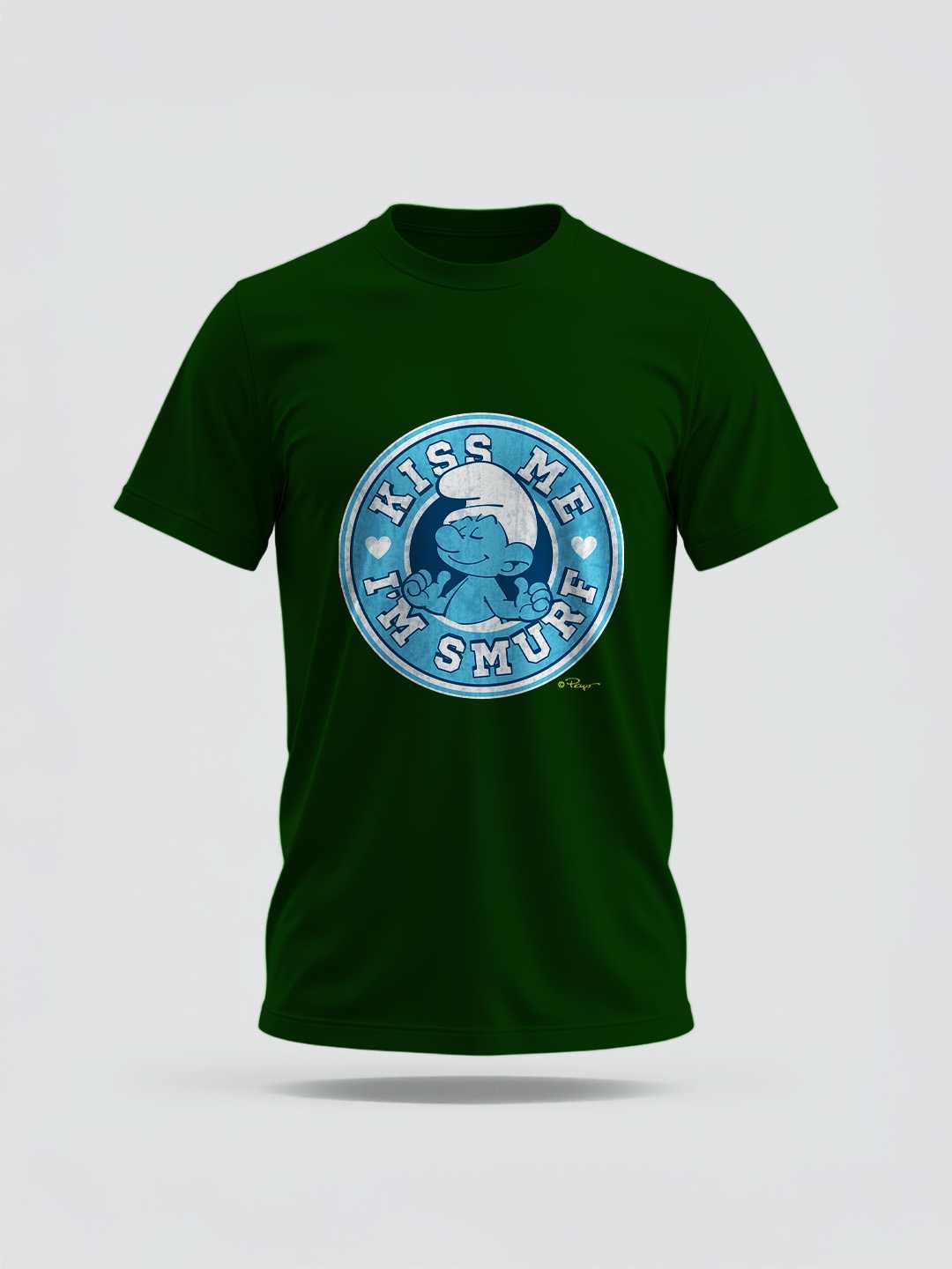 Kiss Me I Am A Smurf Regular Graphic Tee