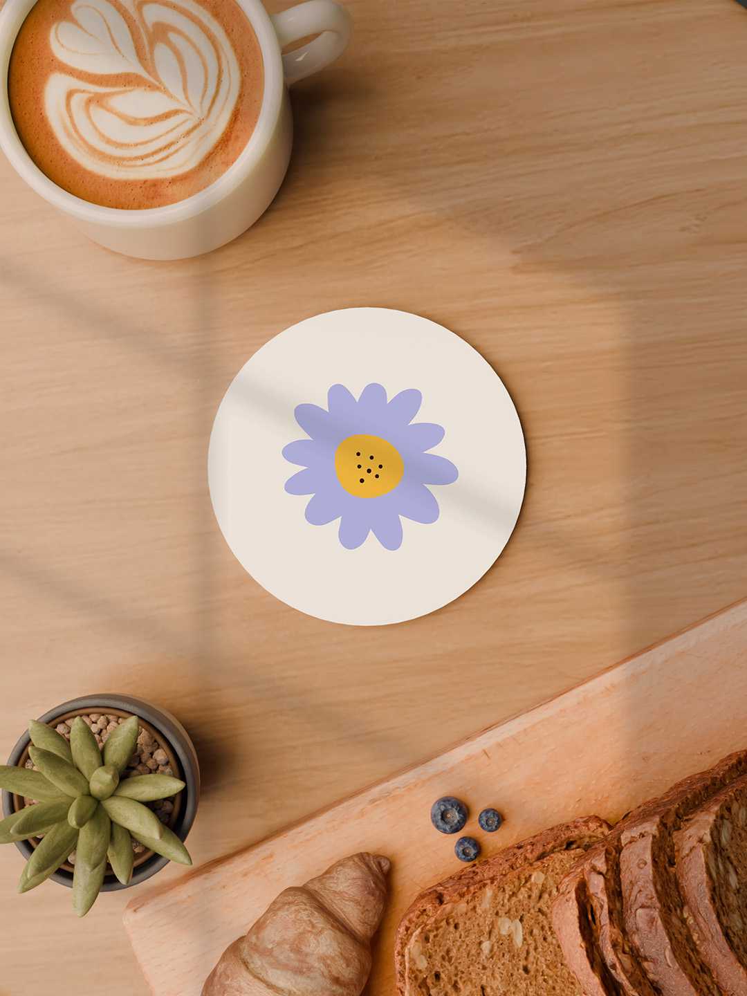 Floral Graphic Coasters - Pack of 6
