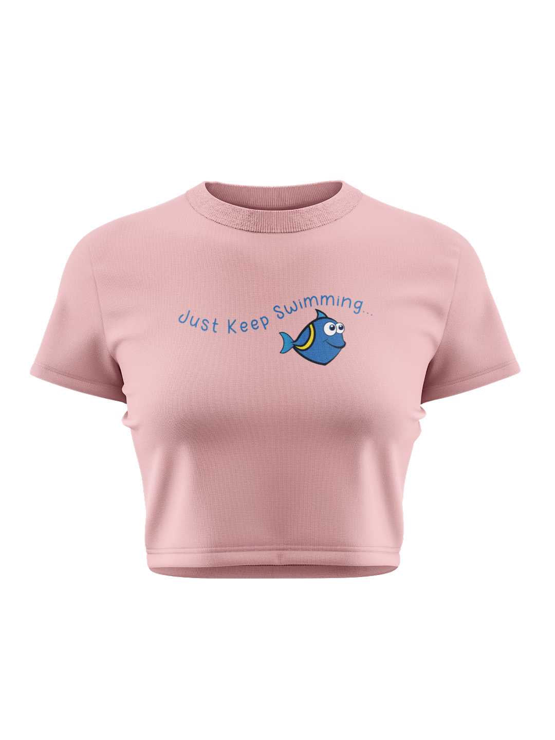 Just Keep Swimming Graphic Baby Tee