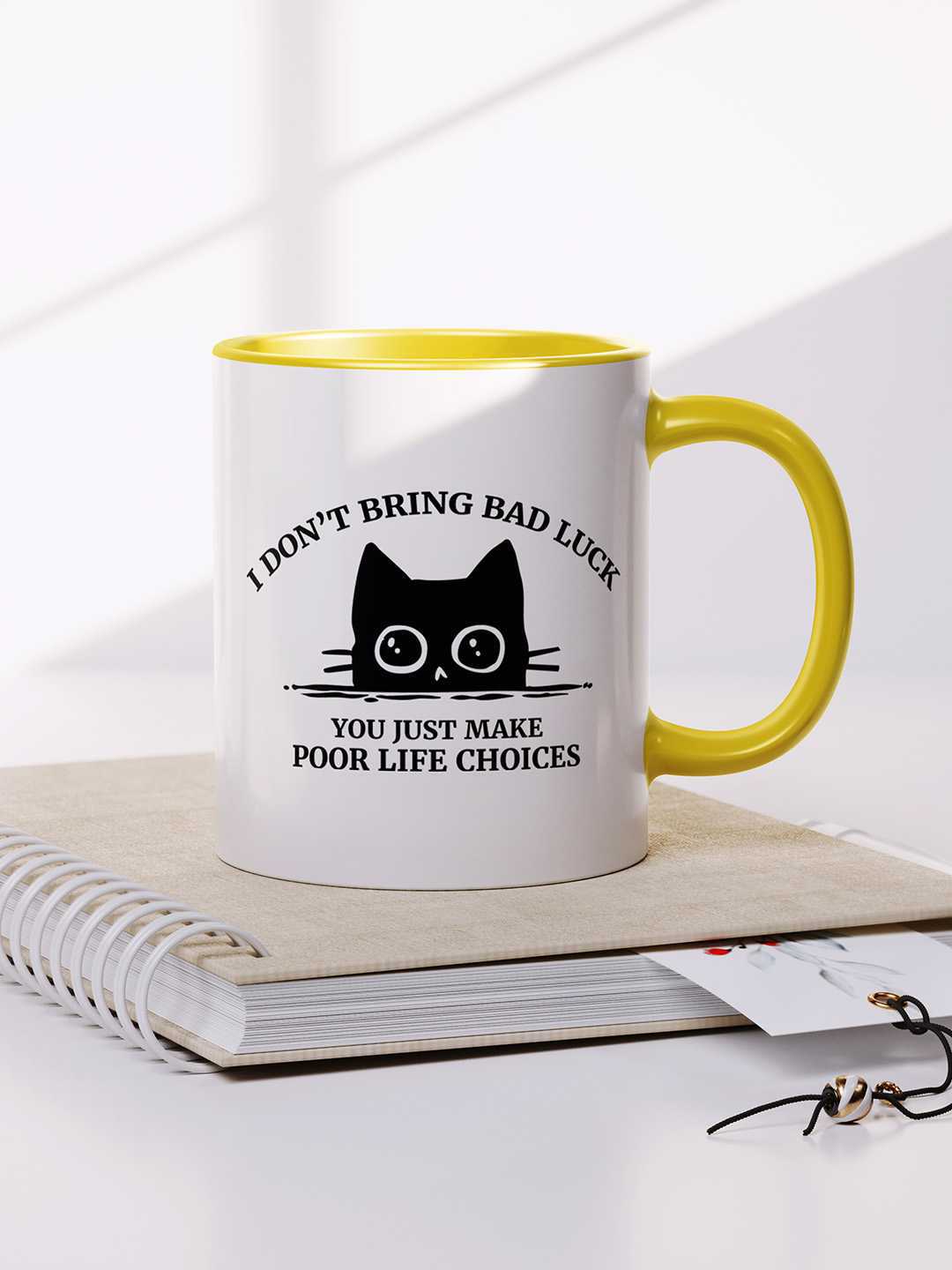 U MAKE POOR LIFE CHOICES Graphic Printed Ceramic Mug