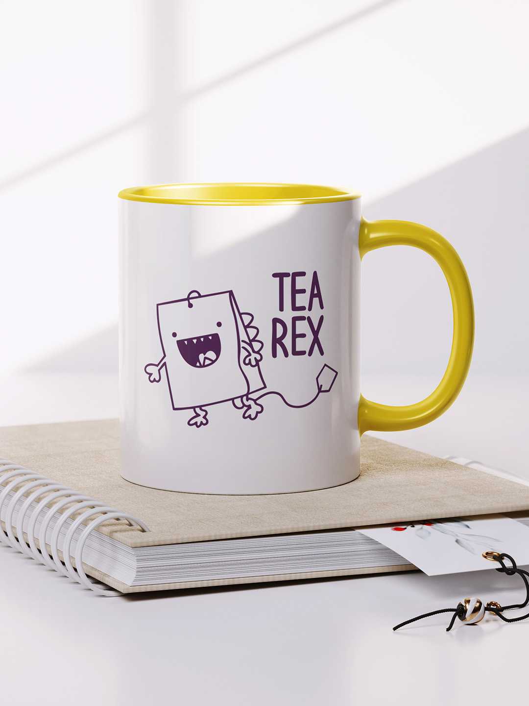 TEA REX Graphic Printed Ceramic Mug