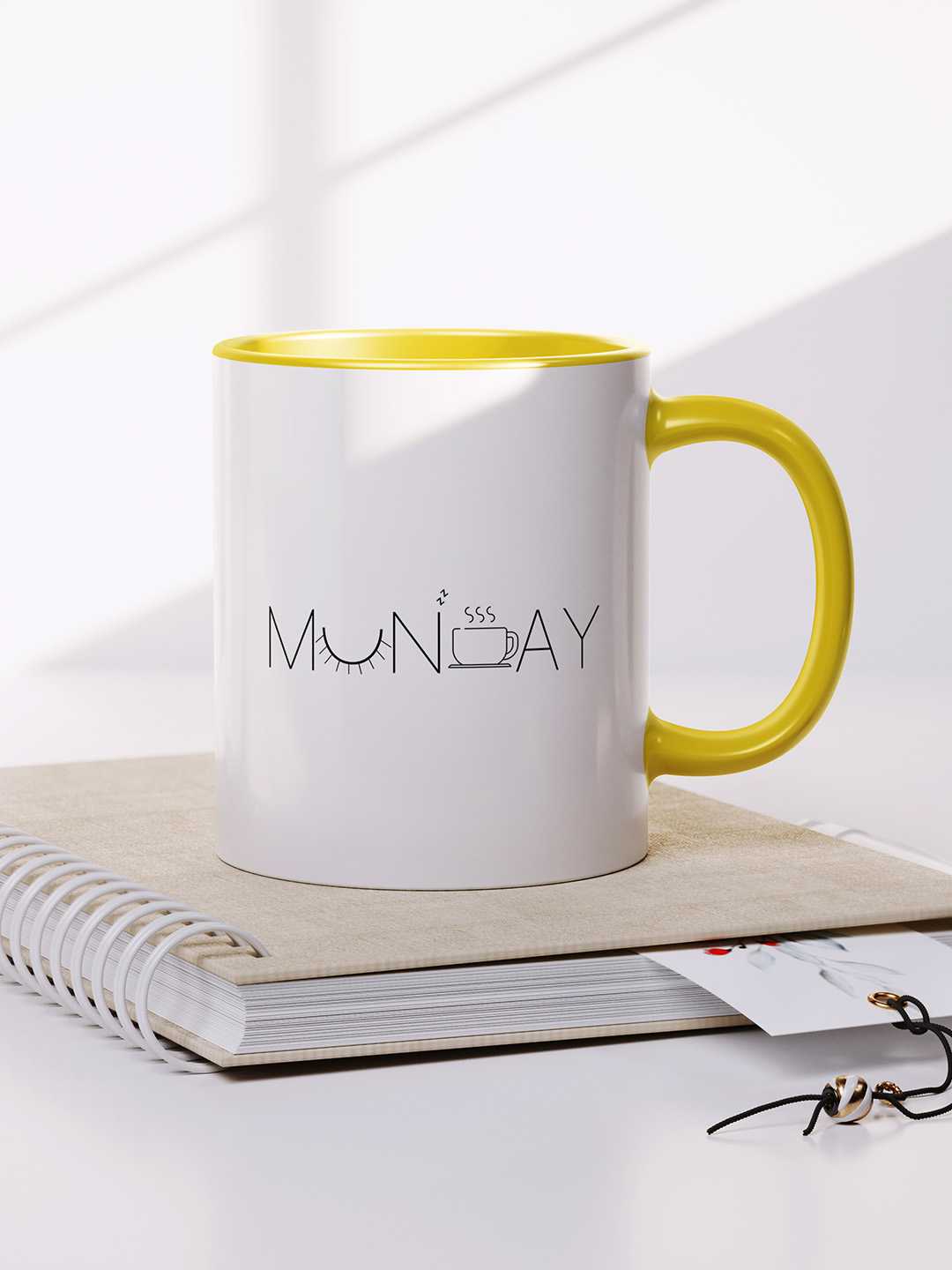 MONDAY Graphic Printed Ceramic Mug