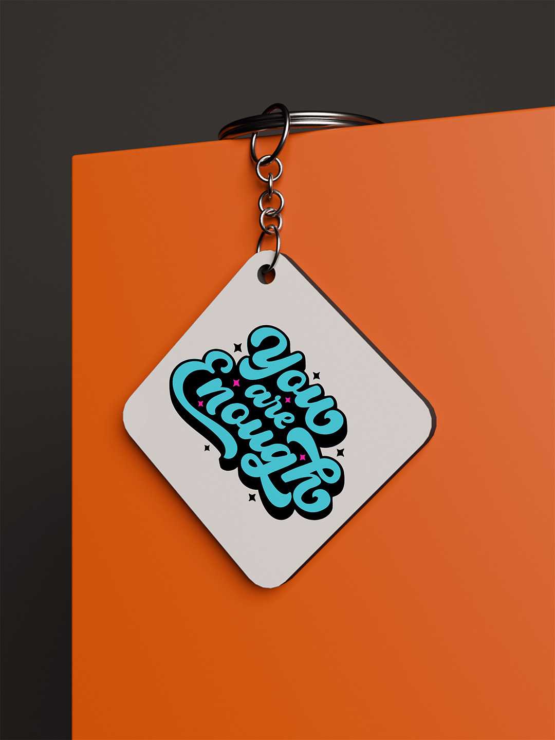 You are Enough Graphic Keychain