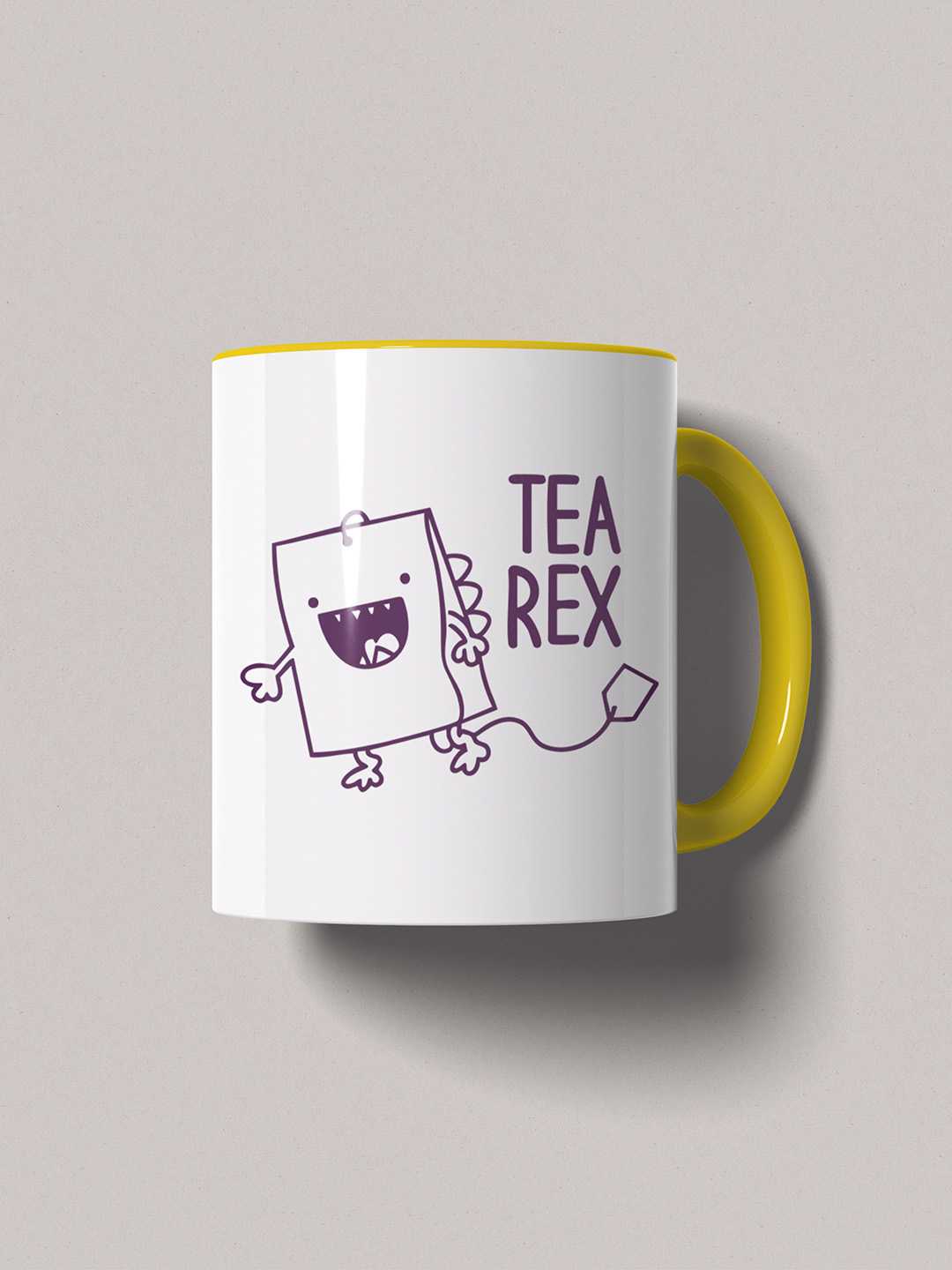 TEA REX Graphic Printed Ceramic Mug