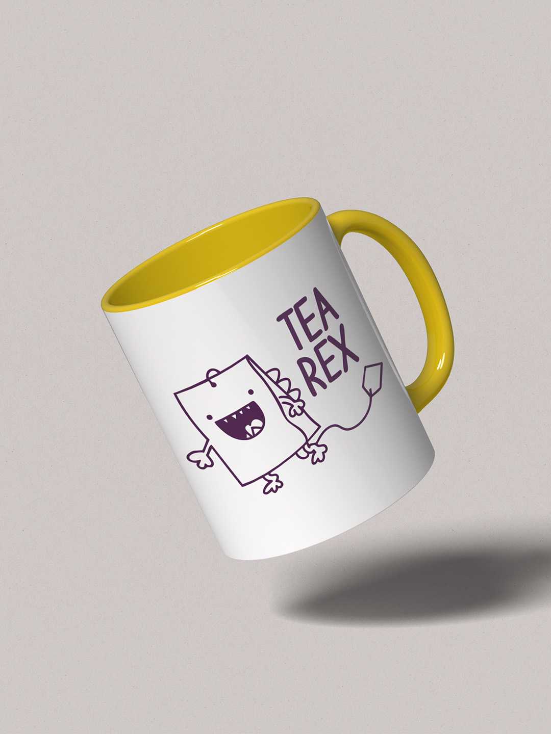 TEA REX Graphic Printed Ceramic Mug