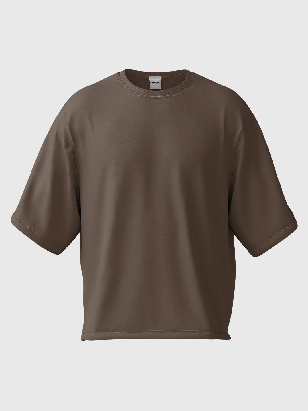 Coffee Solid Oversized Tee