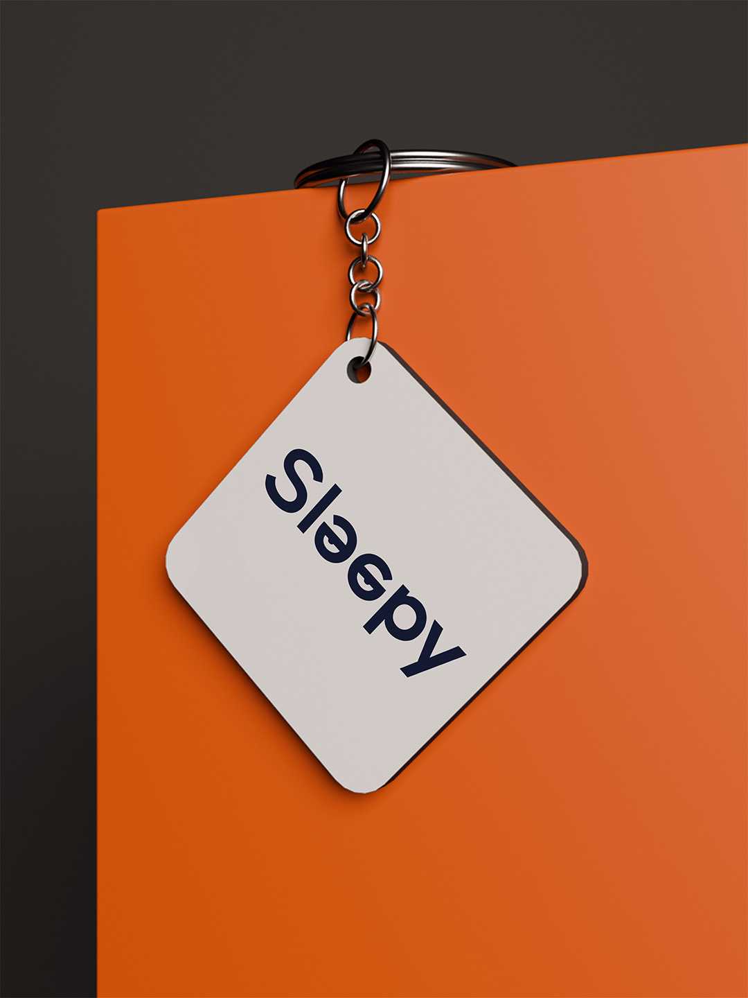 Sleepy Graphic Keychain