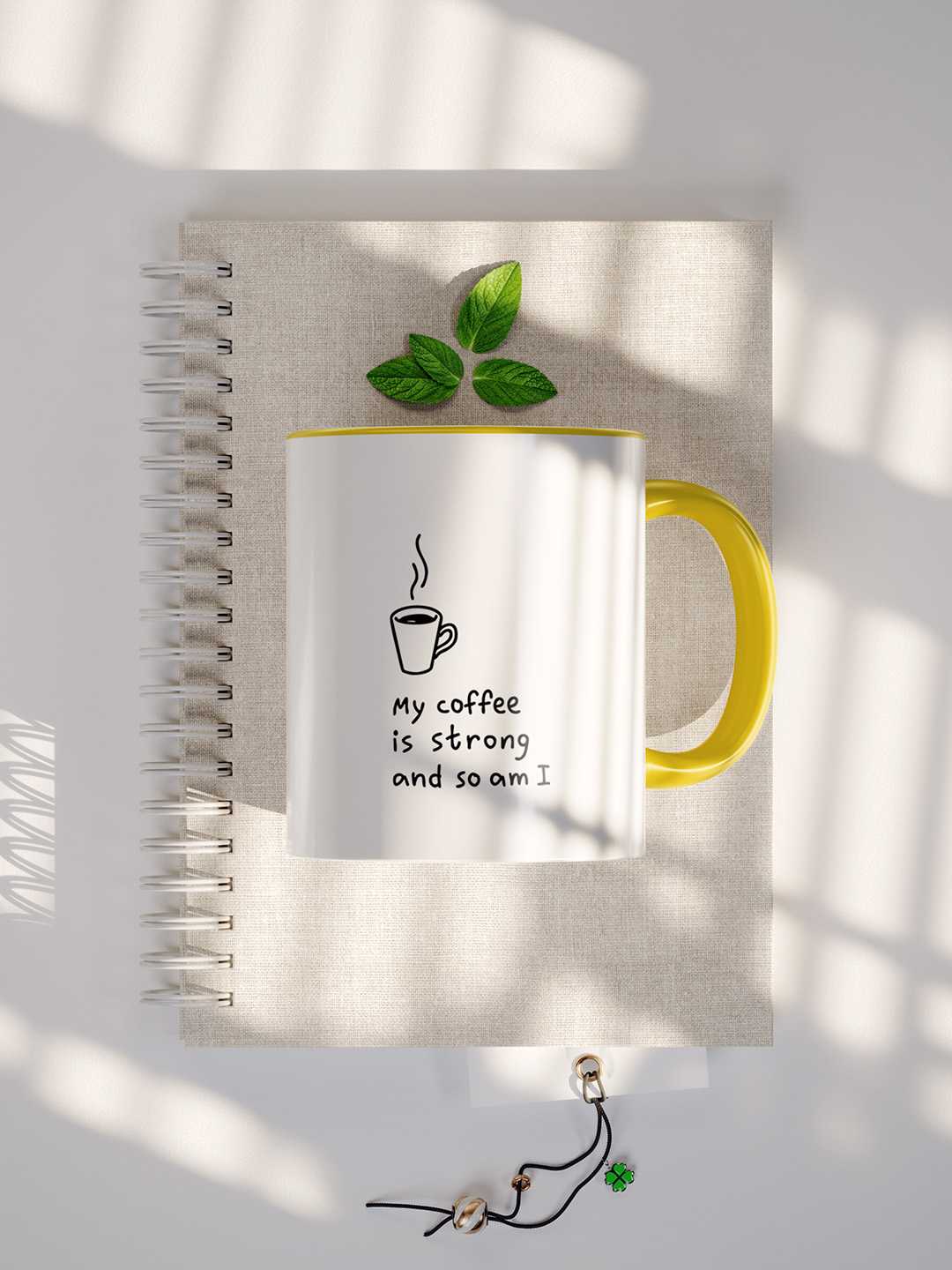 MY COFFEE IS STRONG Graphic Printed Ceramic Mug