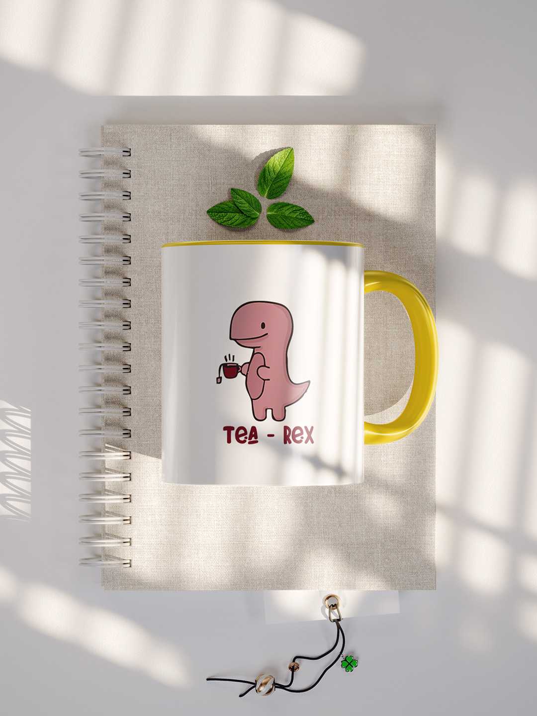 TEA-REX Graphic Printed Ceramic Mug