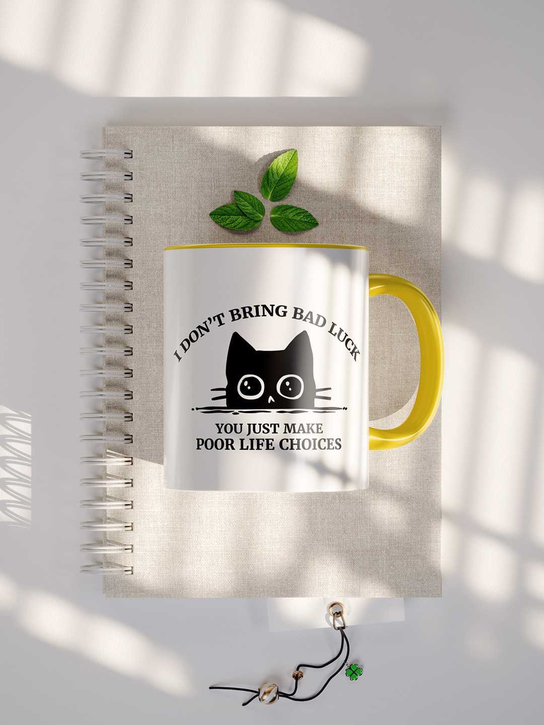 U MAKE POOR LIFE CHOICES Graphic Printed Ceramic Mug