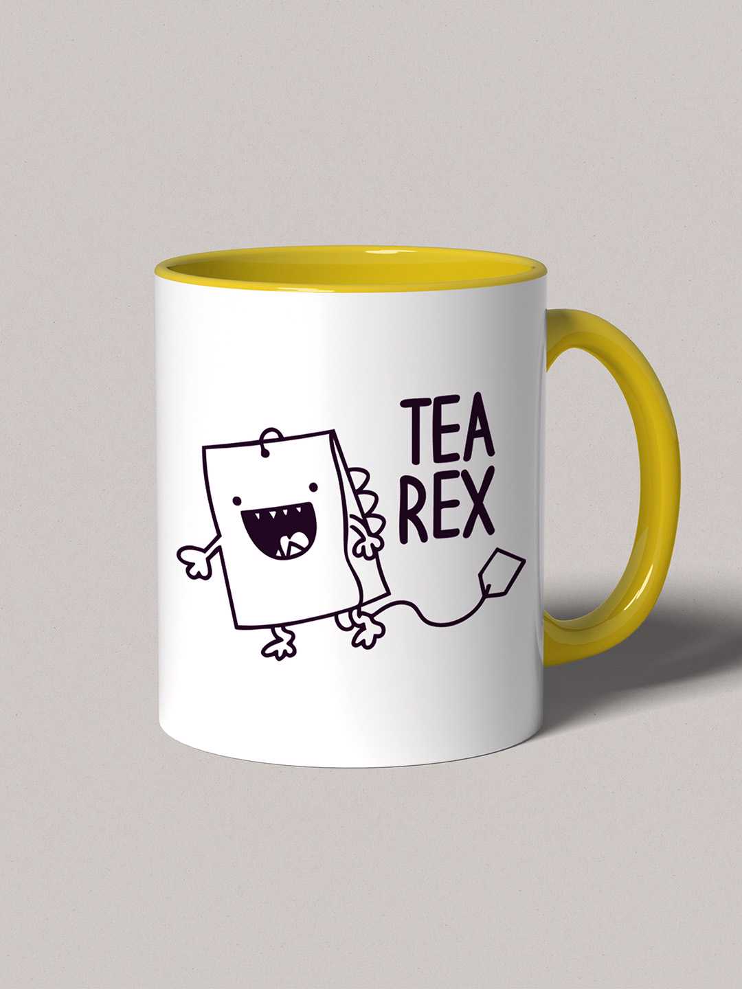 TEA REX Graphic Printed Ceramic Mug