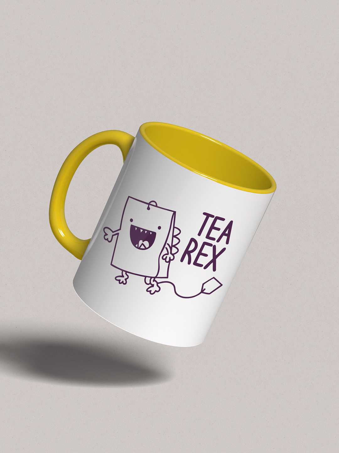 TEA REX Graphic Printed Ceramic Mug