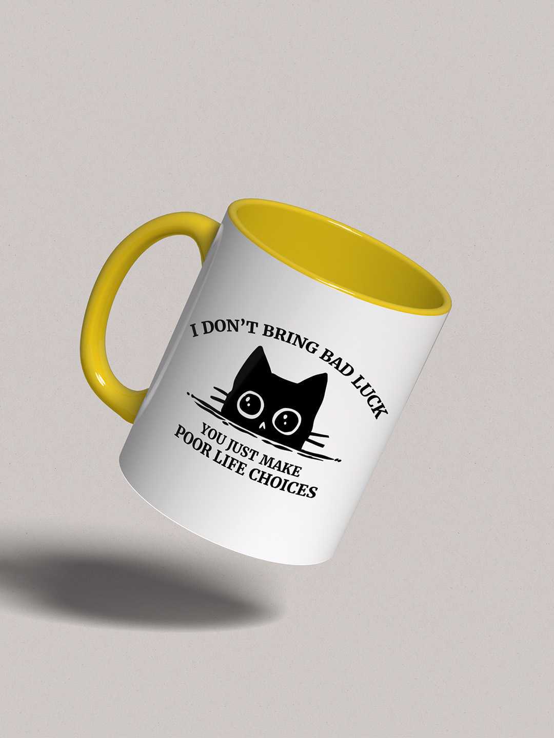 U MAKE POOR LIFE CHOICES Graphic Printed Ceramic Mug