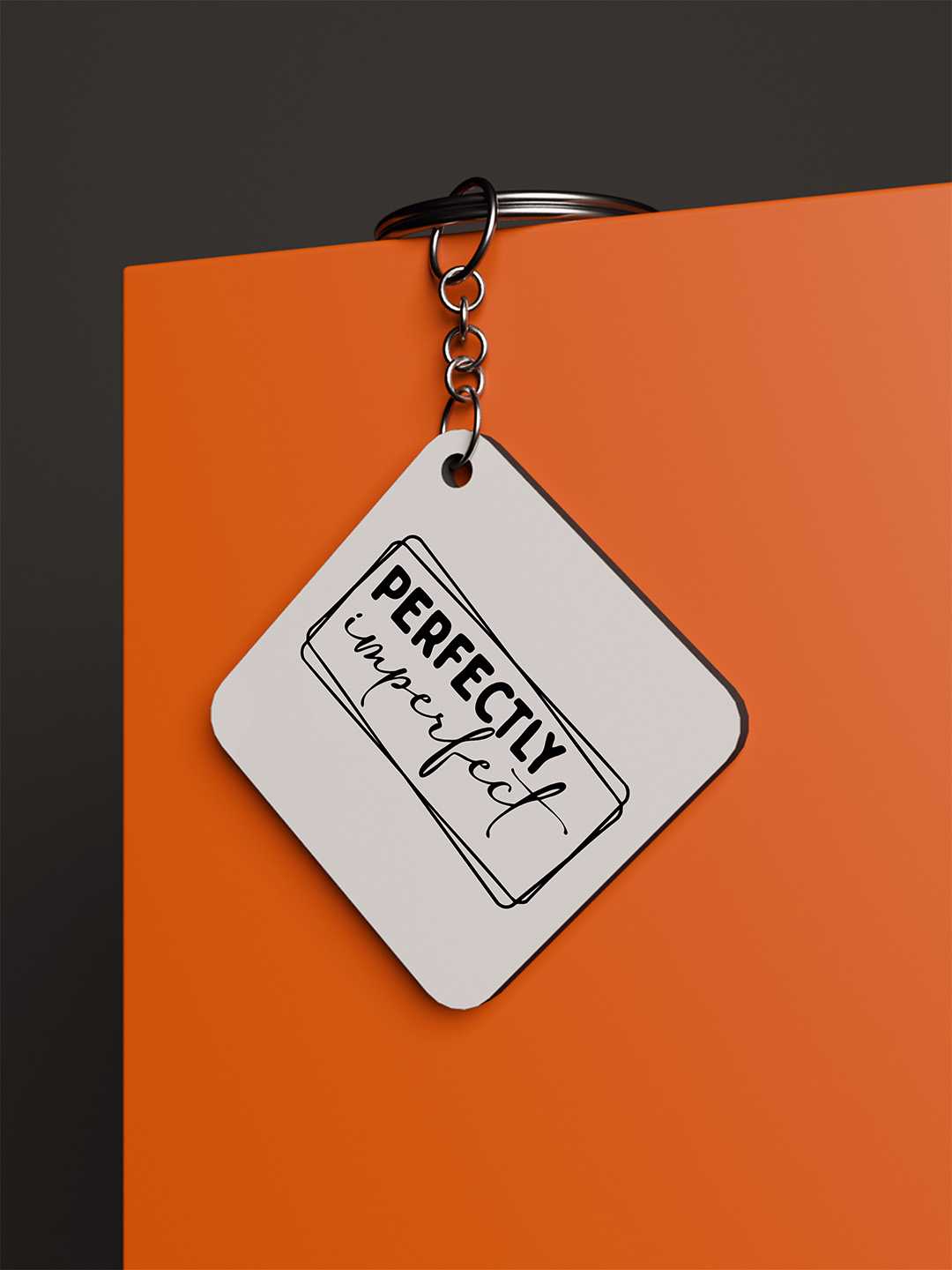 Perfectly Imperfect Graphic Keychain