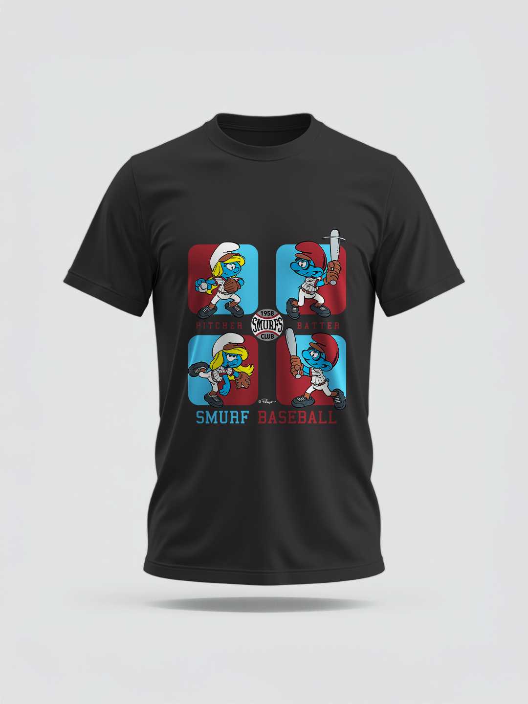 Smurfs Baseball Regular Graphic Tee