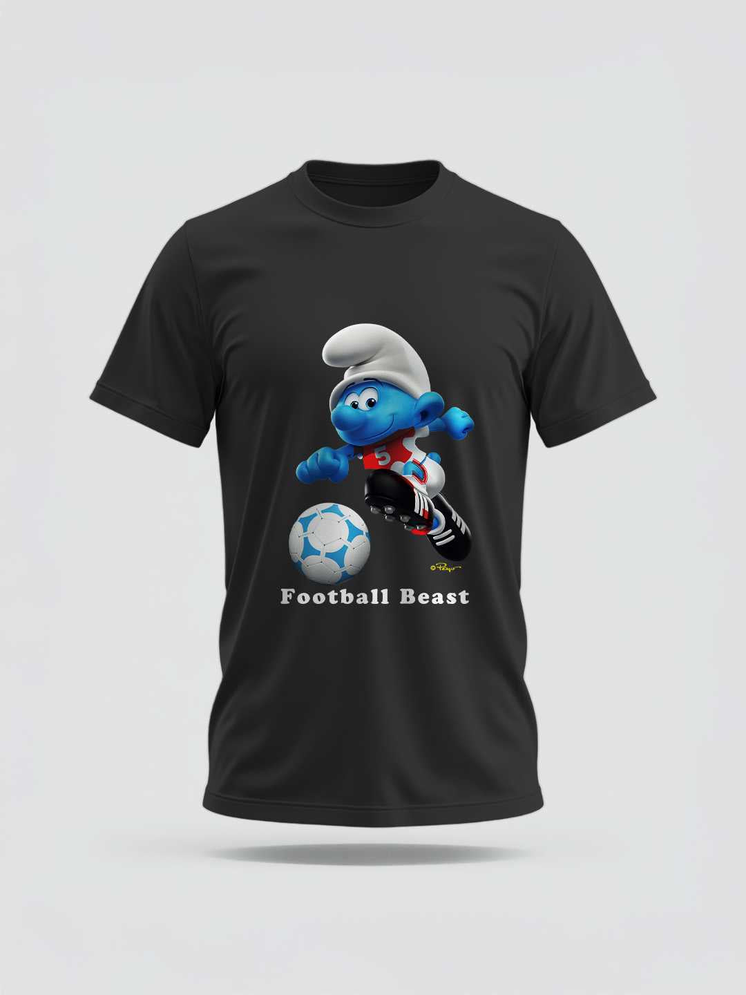 Football Beast Smurf Regular Graphic Tee