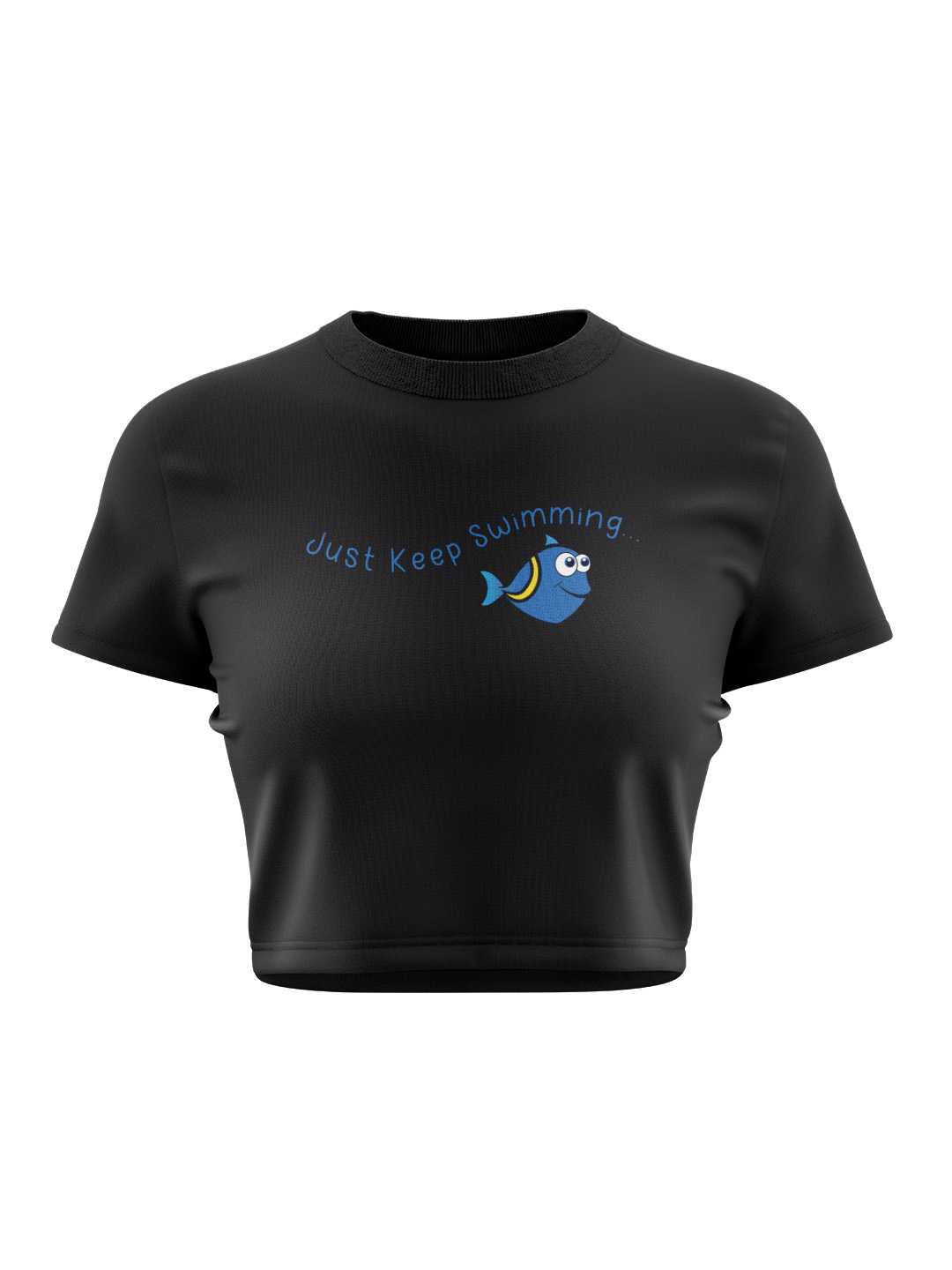 Just Keep Swimming Graphic Baby Tee