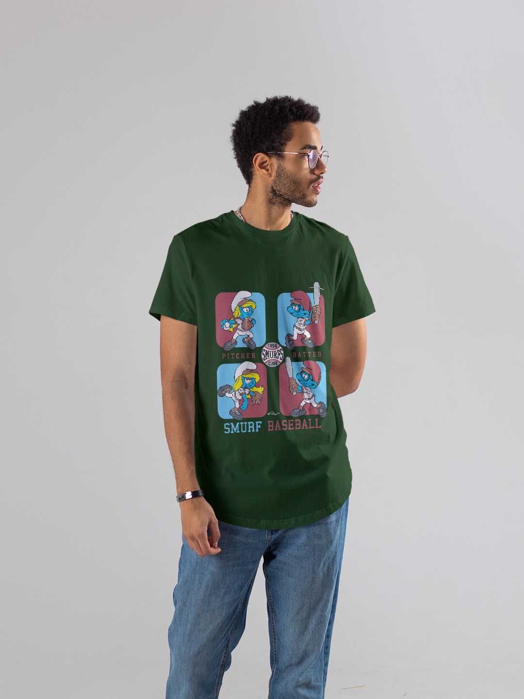 Smurfs Baseball Regular Graphic Tee