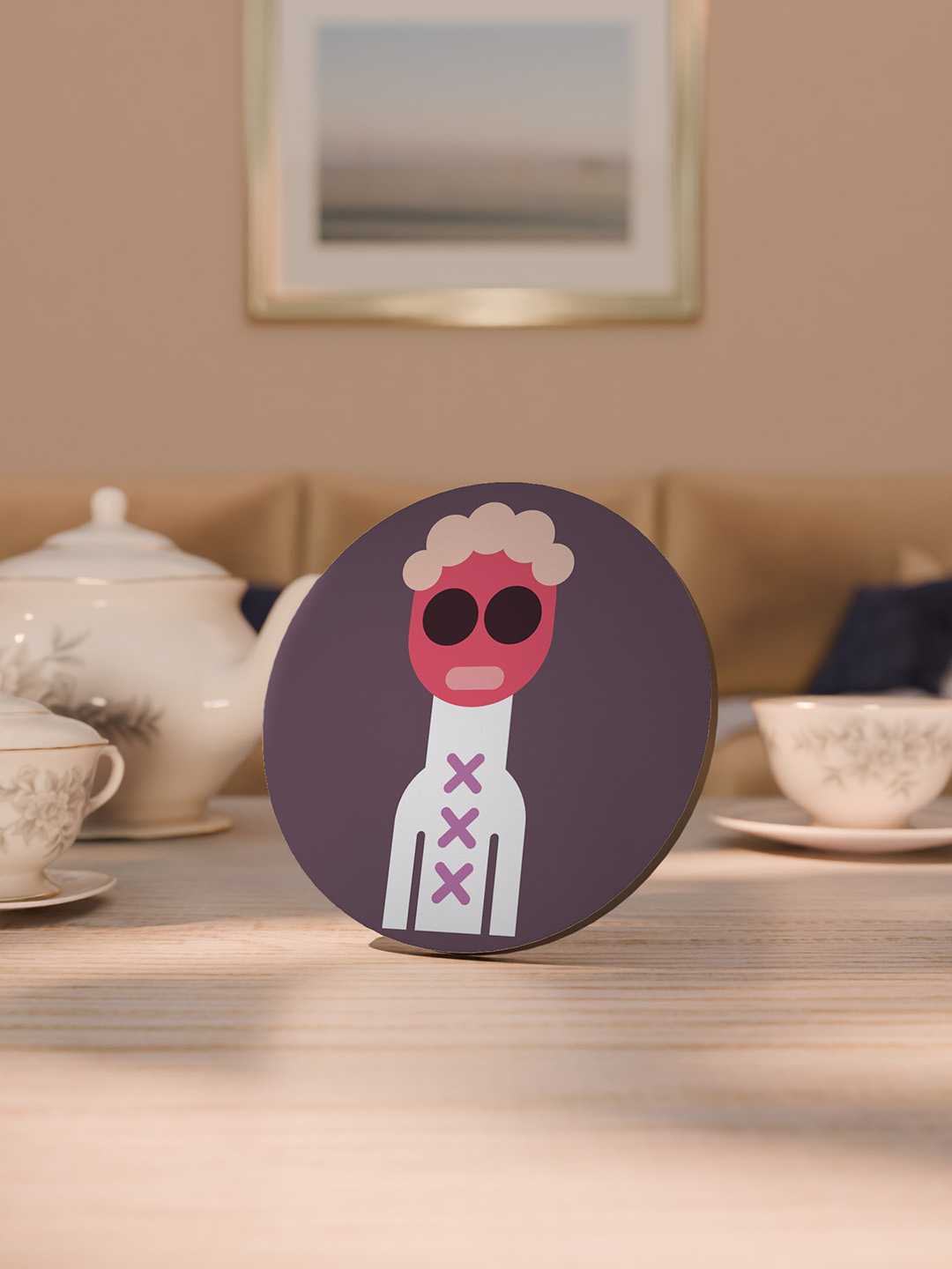 The Cool Crew Graphic Coasters - Pack of 6