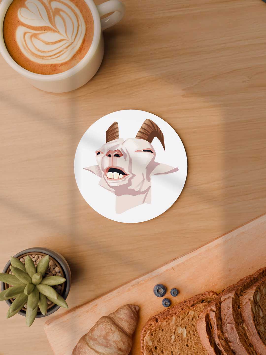 Anime Illustrations Graphic Coasters - Pack of 6