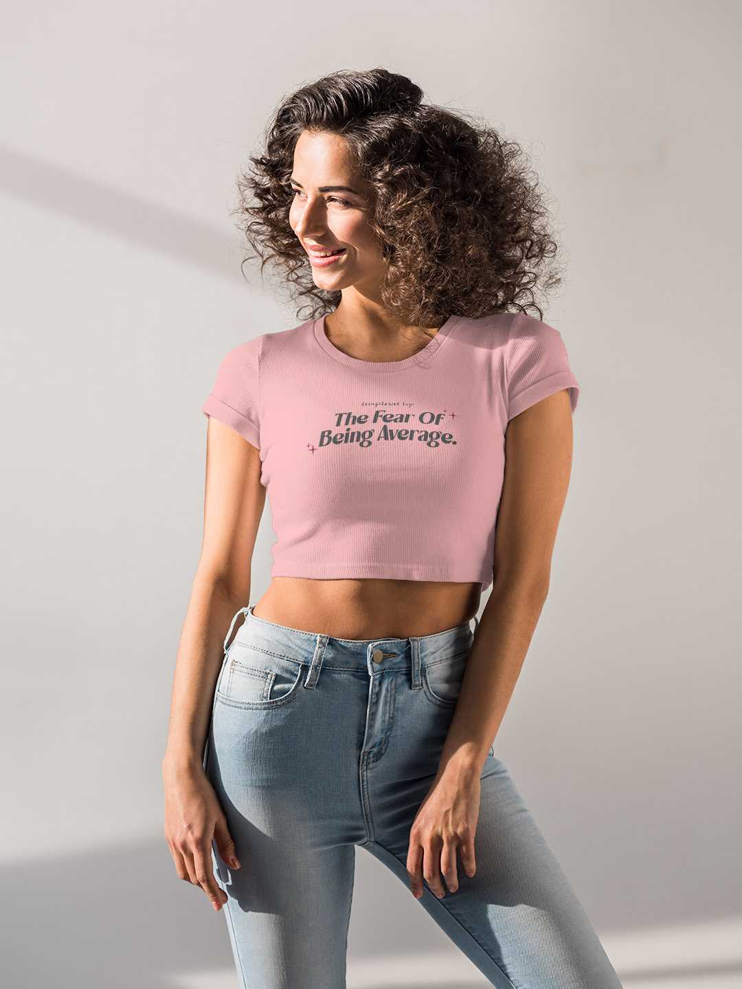 Fear of being Average Graphic Baby Tee