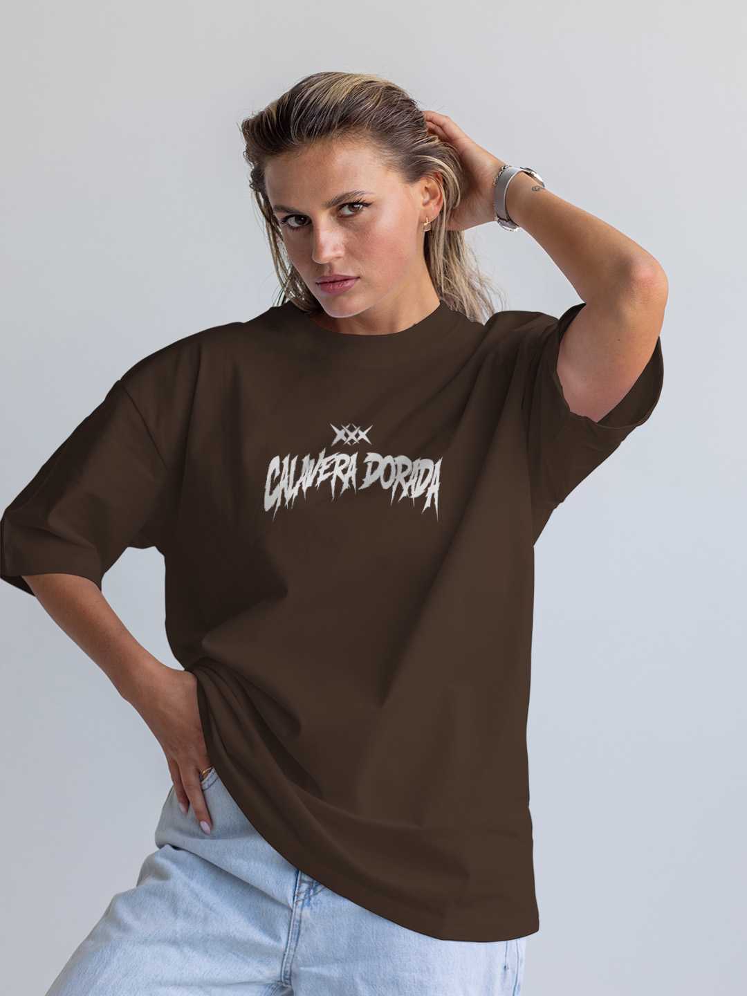 Calavera Dorada Oversized Tee