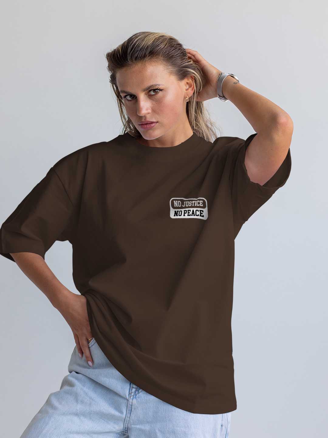 No Justice No Peace Oversized Tee