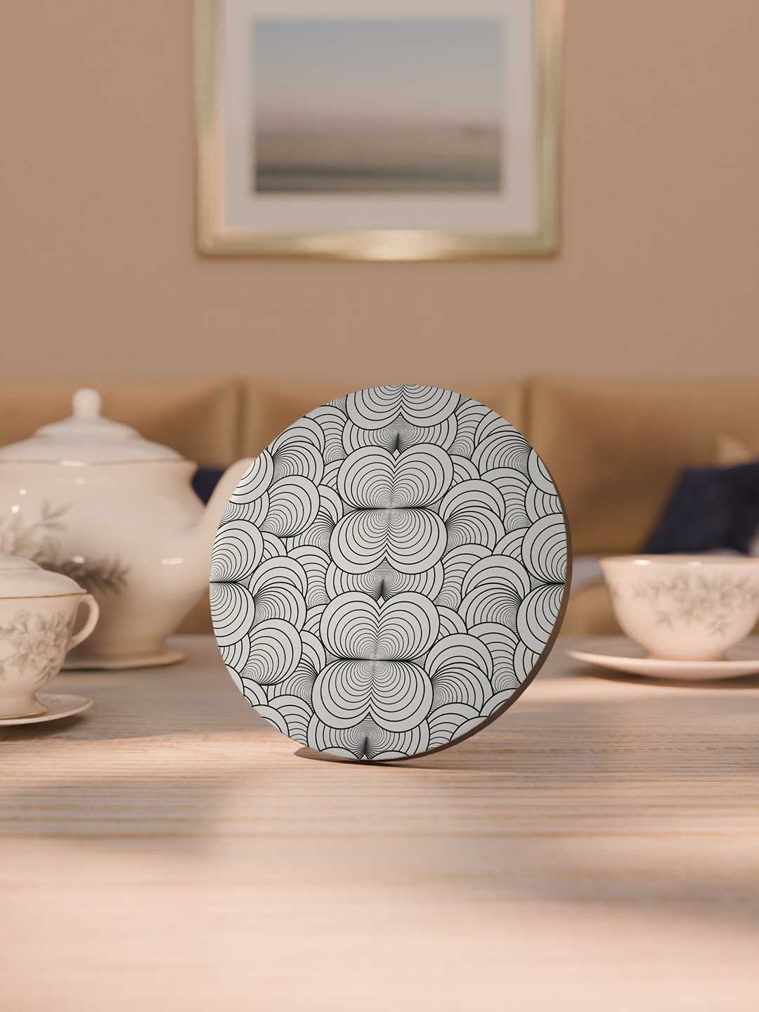 Elegant Luxe Pattern Graphic Coasters - Pack of 6