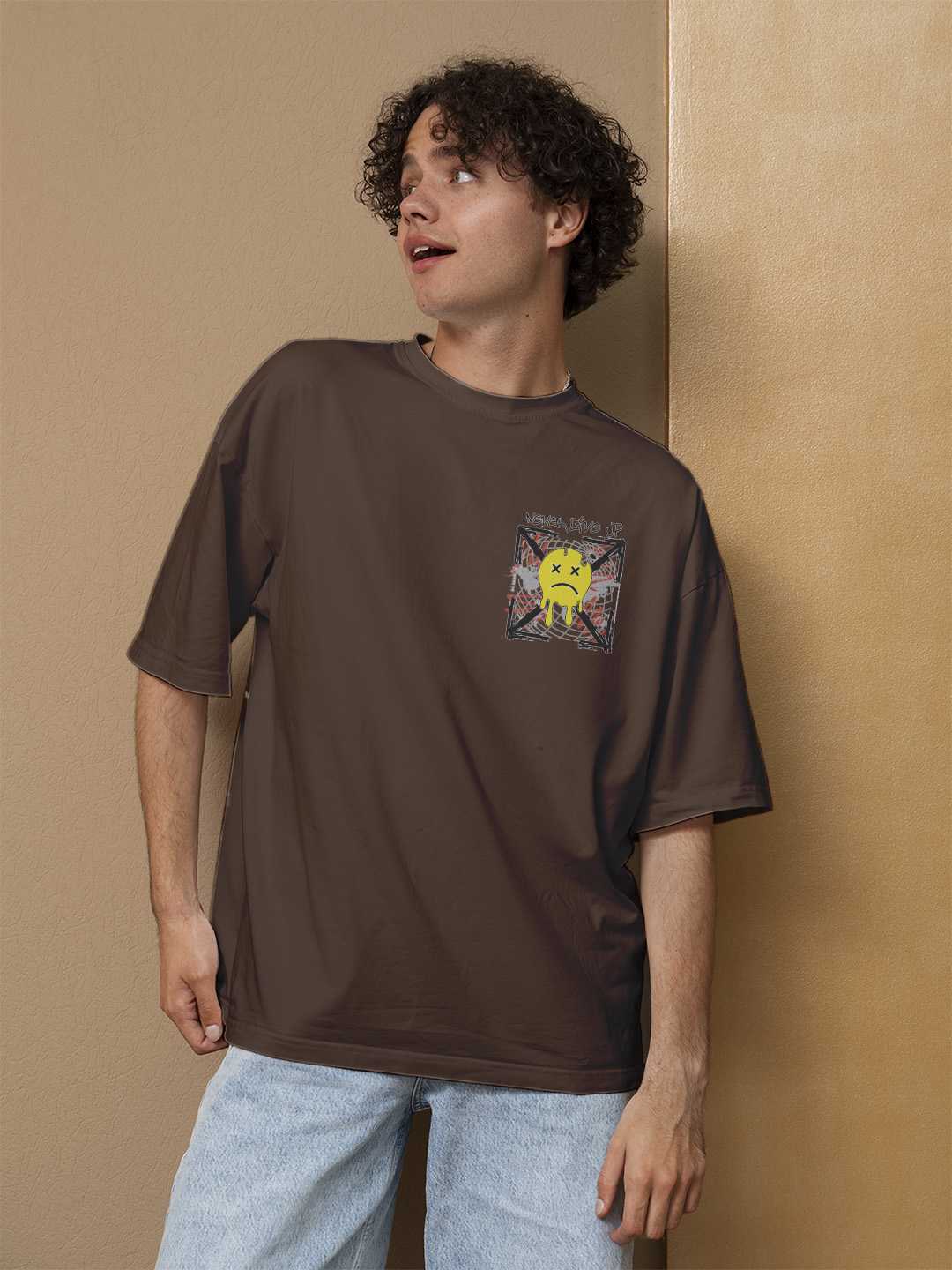 Never Give up Oversized Tee