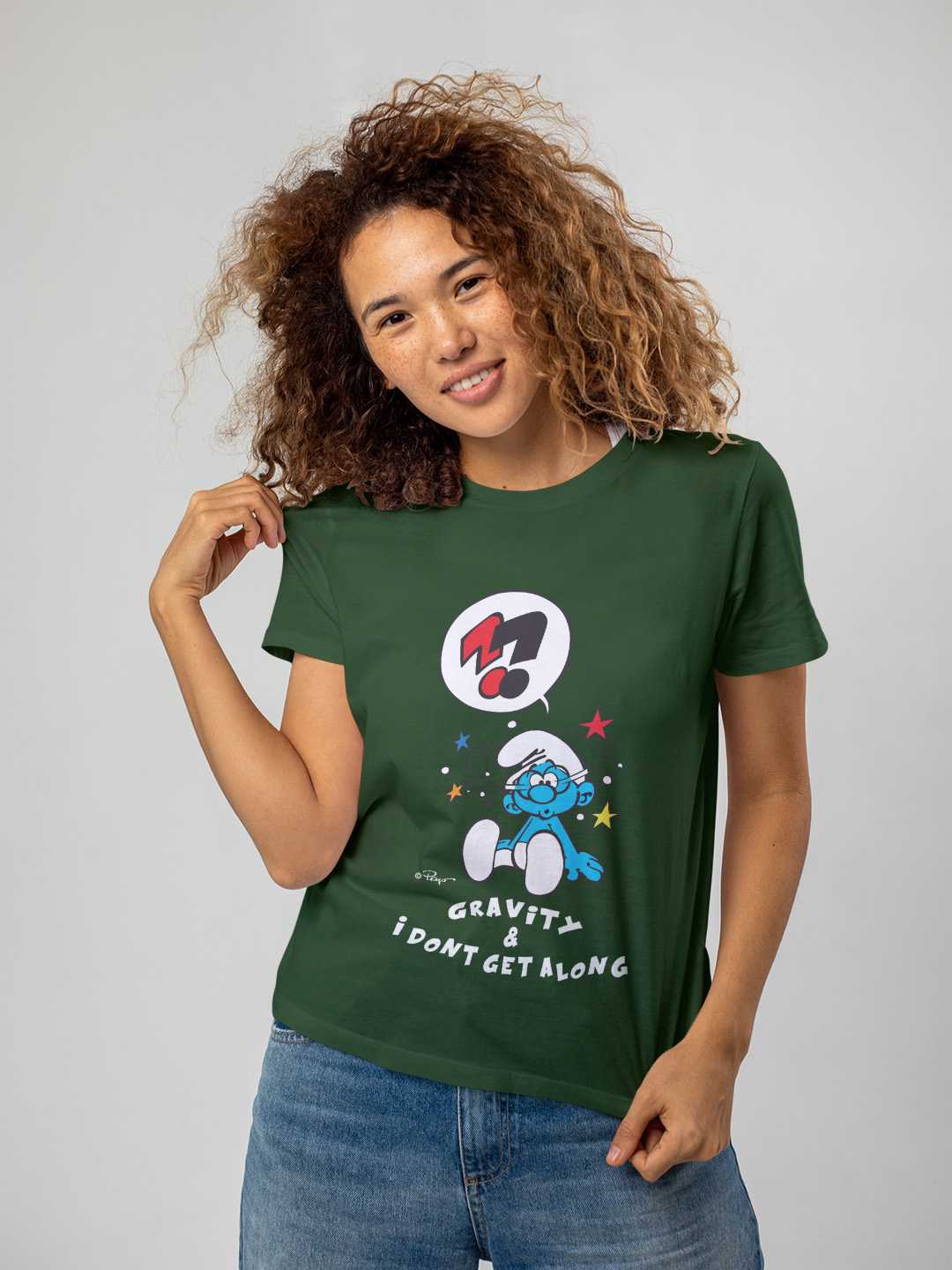 Confused Smurf Regular Graphic Tee
