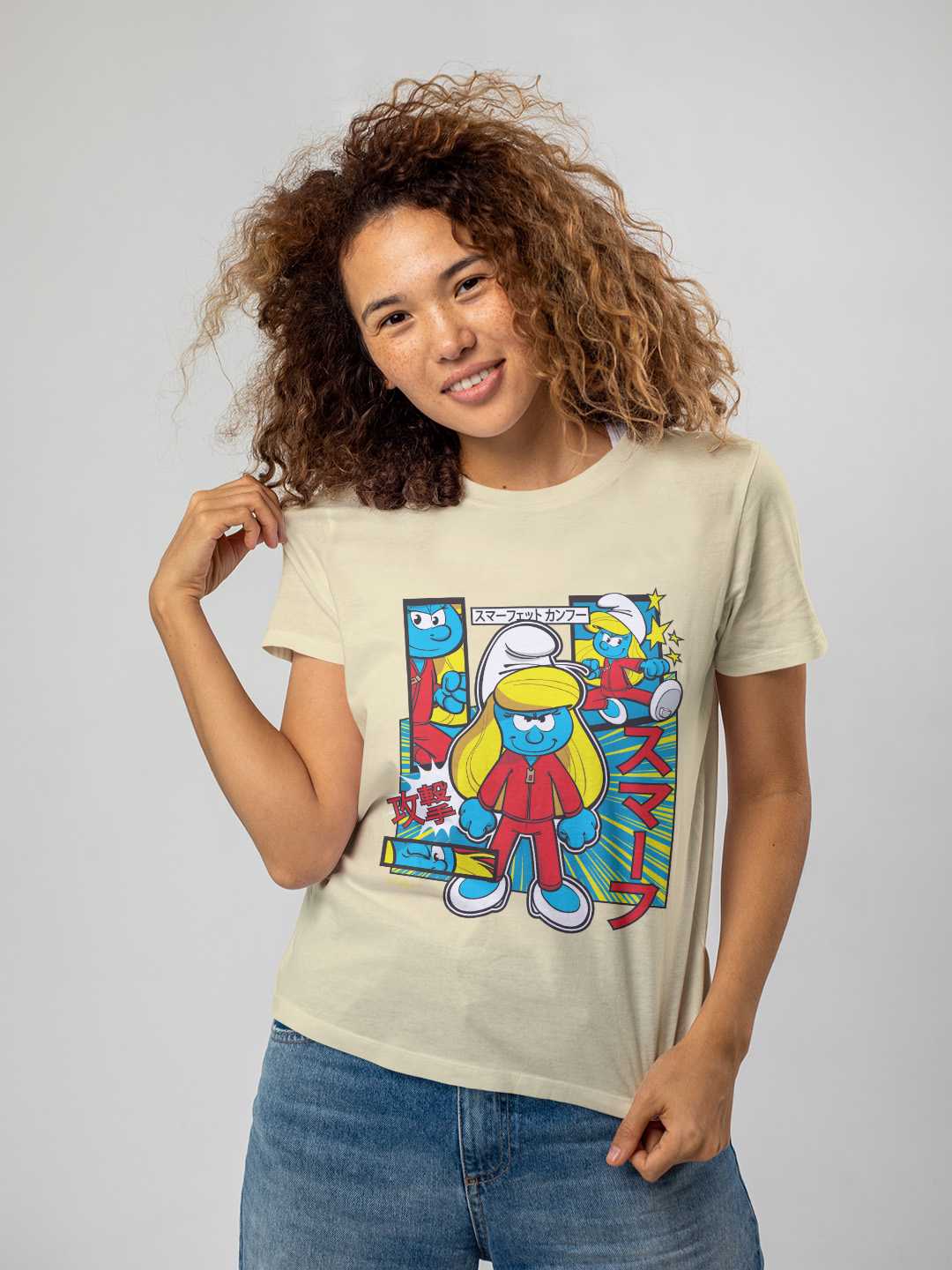 Smurfette Cute Kung Fu Unisex Regular Tee