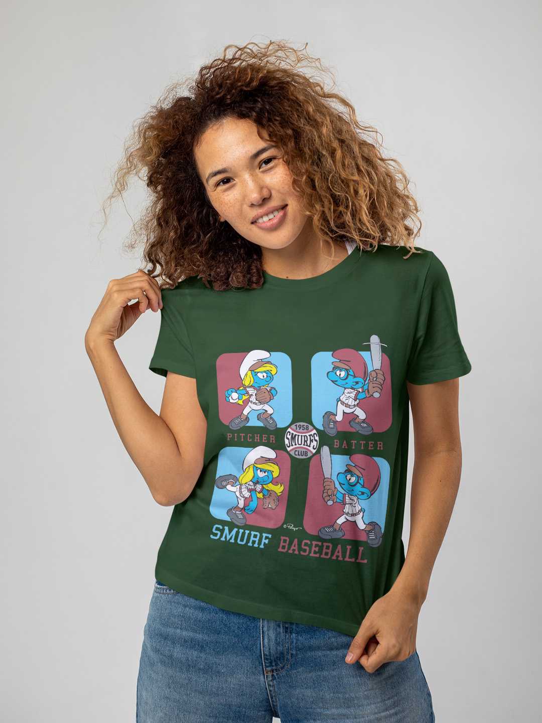 Smurfs Baseball Regular Graphic Tee