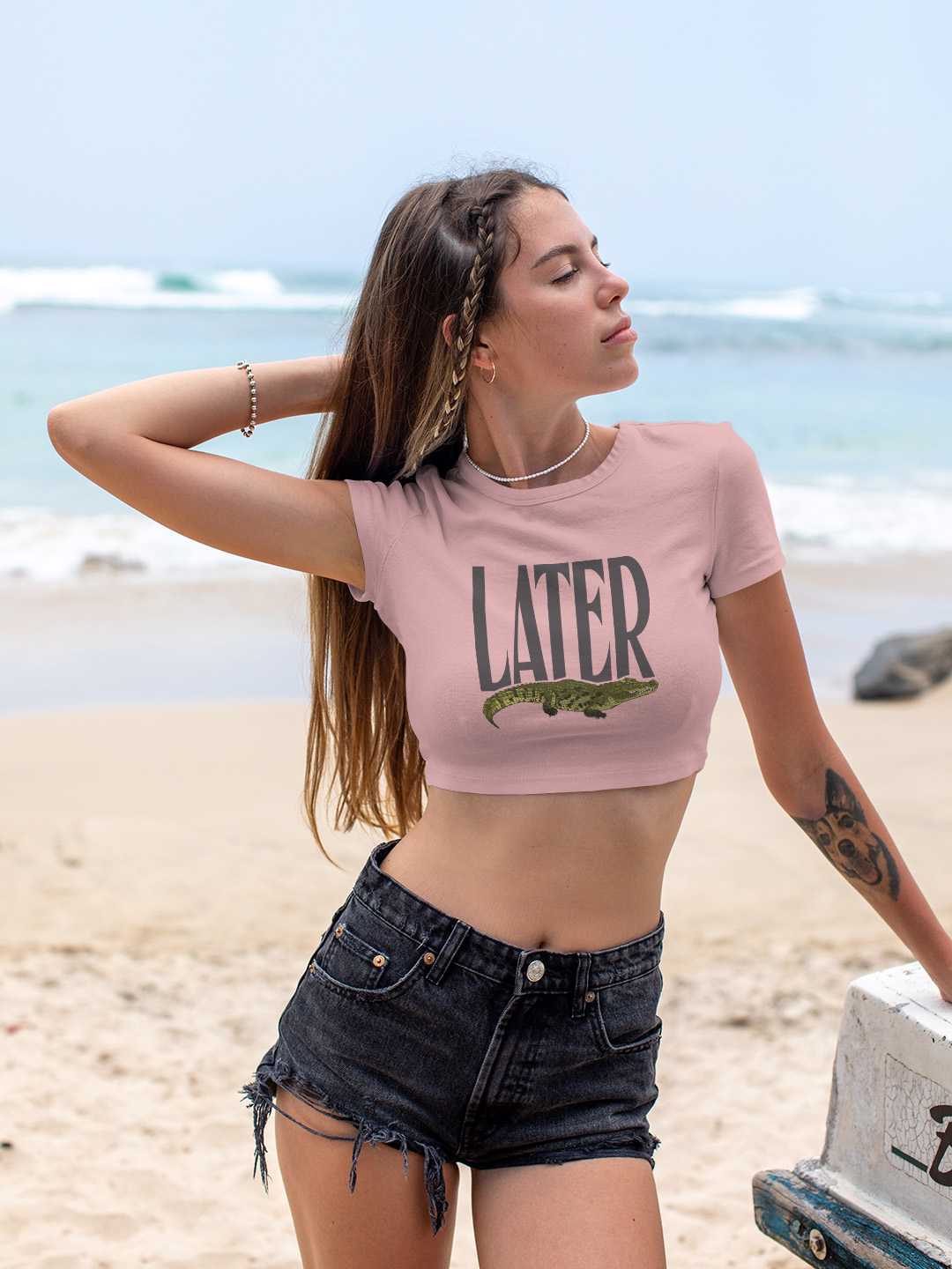 Later Aligator Graphic Baby Tee