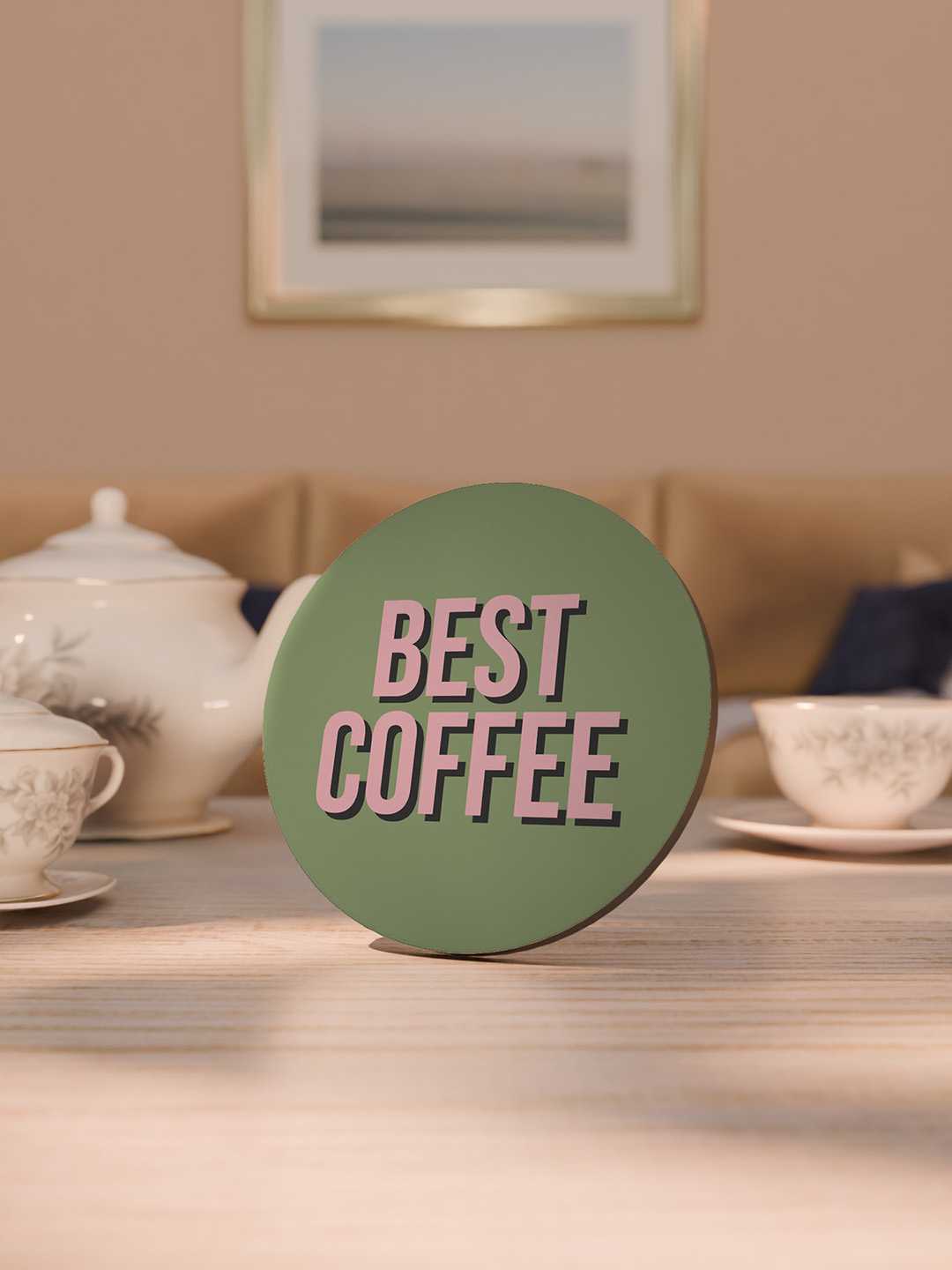 Love and Latte Graphic Coasters - Pack of 6