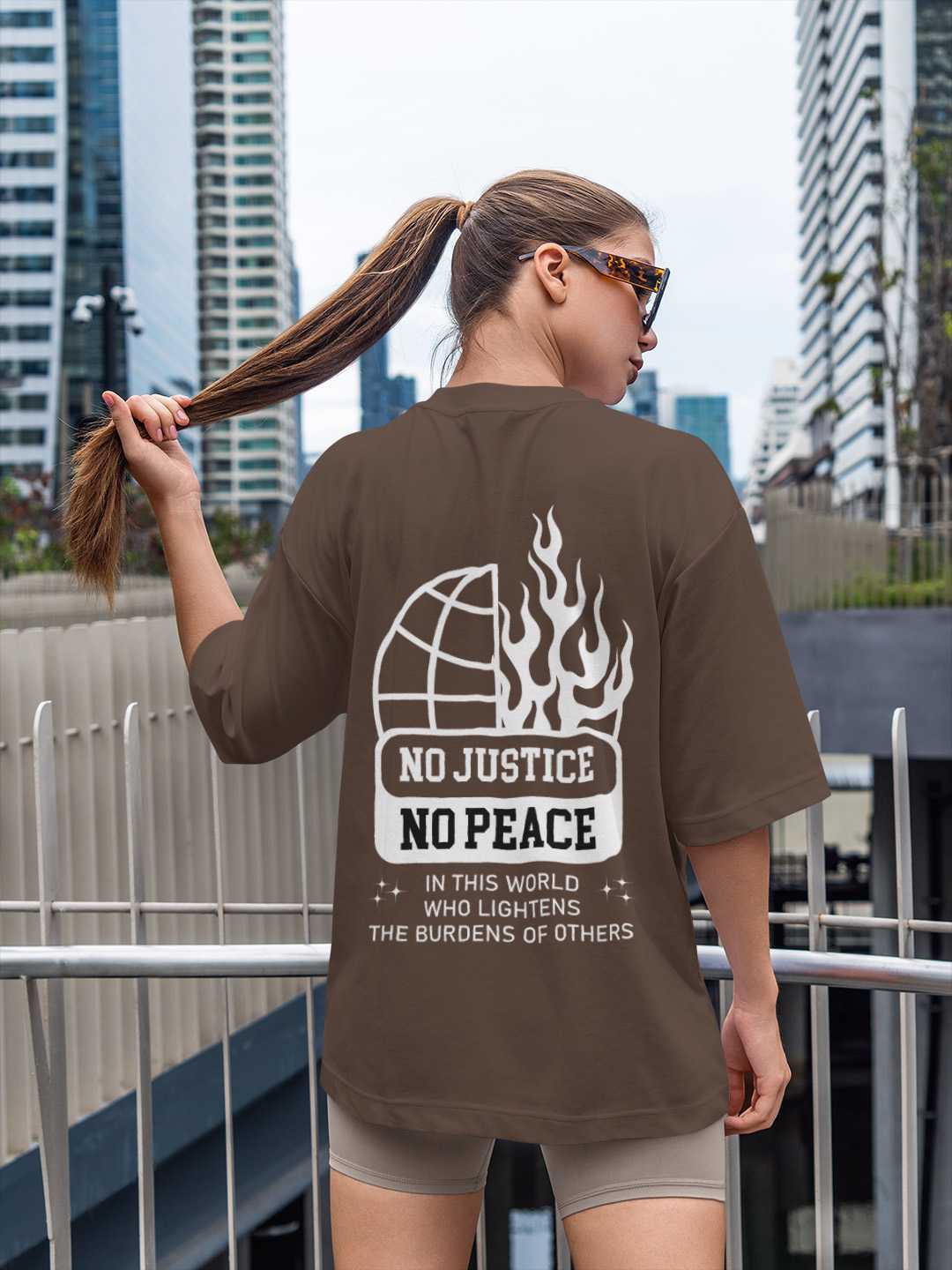 No Justice No Peace Oversized Tee