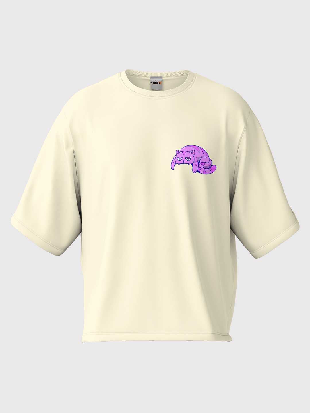 Cat Skull Oversized Tee