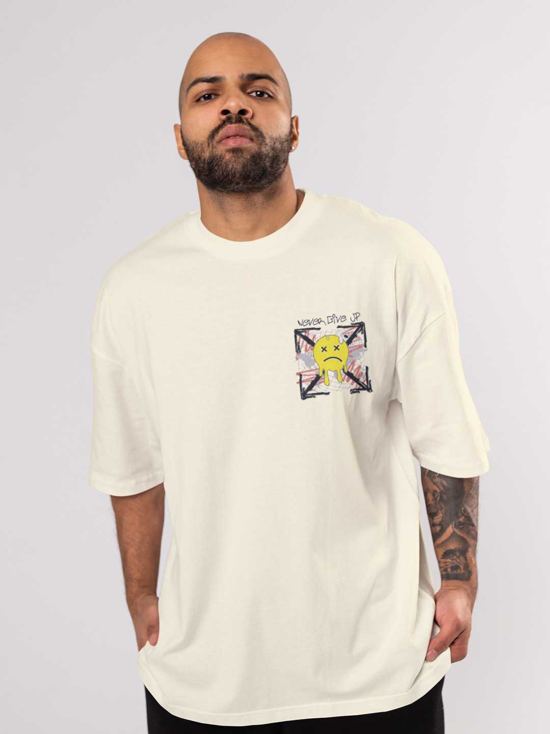 Never Give up Oversized Tee