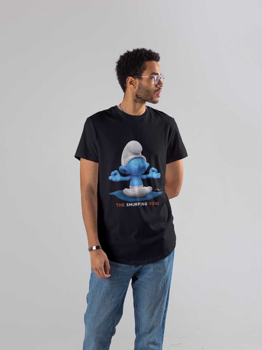 The Smurfing Yogi Regular Graphic Tee